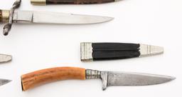 GERMAN STAG HORN PICNIC KNIVES & FINGERNAIL FILE