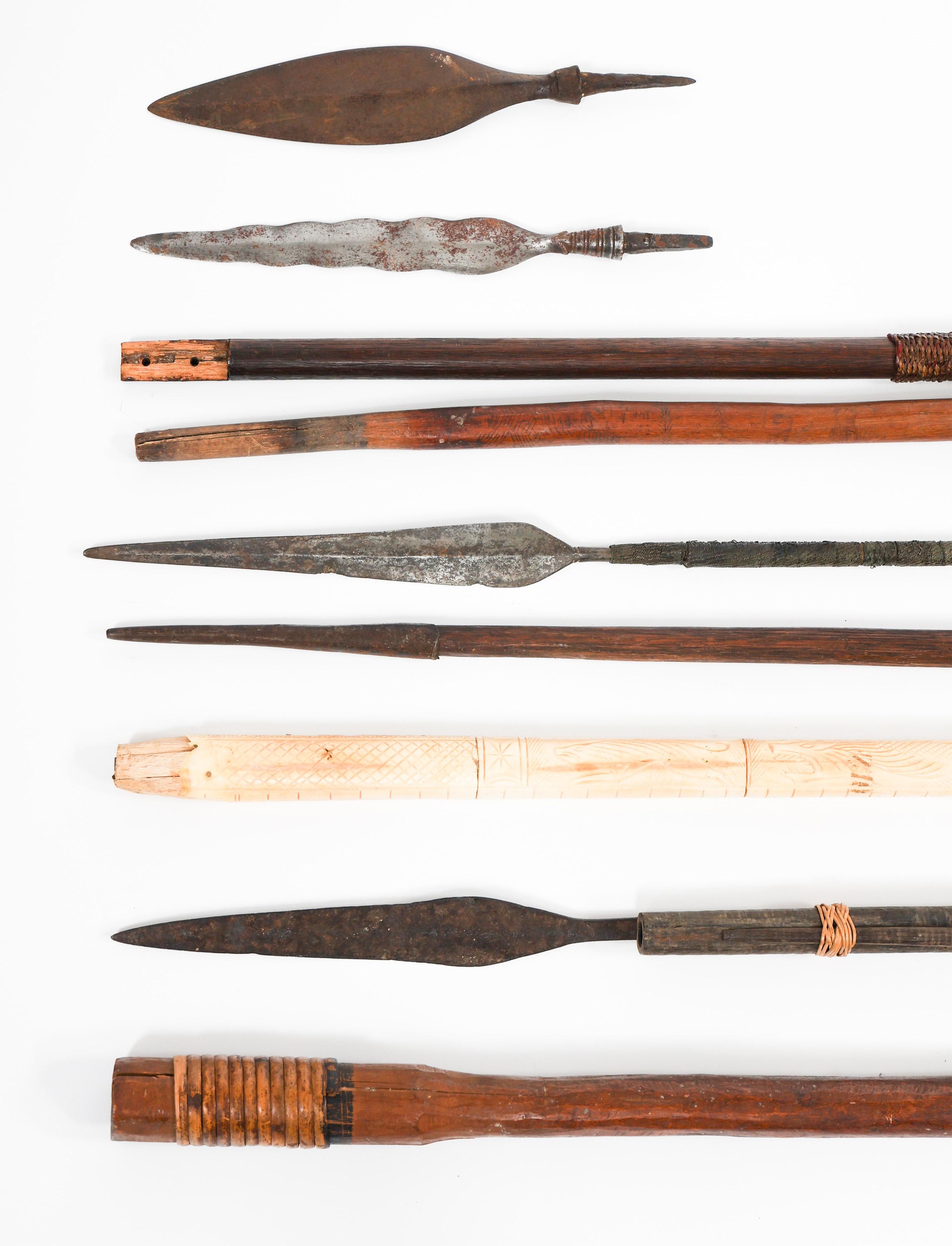 SOUTHEAST ASIAN & AFRICAN SPEARS & SPEAR HEADS