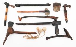 SOUTHEAST ASIAN & TRIBAL HATCHETS, AXES & BOLAS