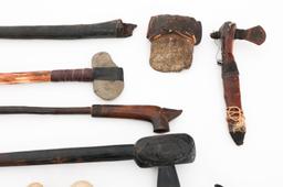 SOUTHEAST ASIAN & TRIBAL HATCHETS, AXES & BOLAS