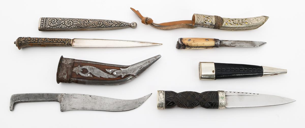 MINIATURE PERSIAN, SCOTTISH & TURKISH DAGGERS