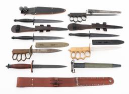 REENACTOR WWI - WWII US TRENCH & FIGHTING KNIVES