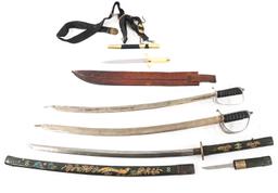 MODERN COPIES OF MILITARY SWORD LOT