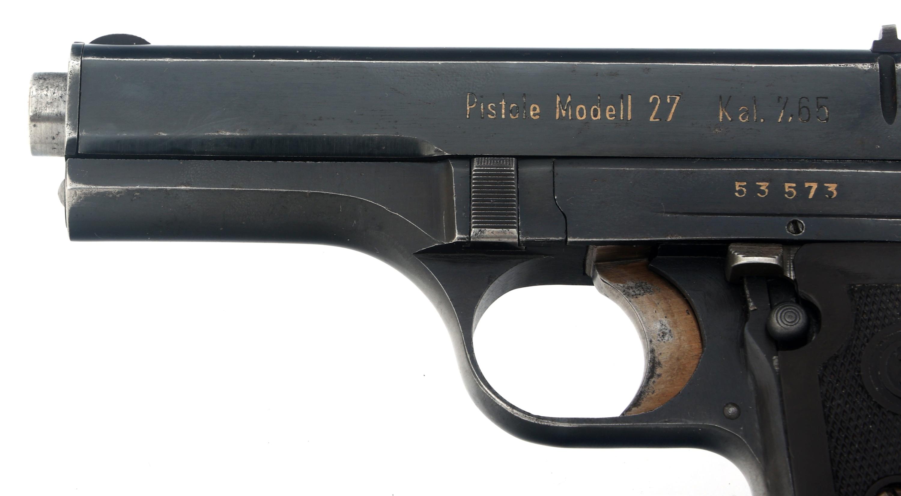 WWII GERMAN CZ MODEL 27 7.65mm CALIBER PISTOL