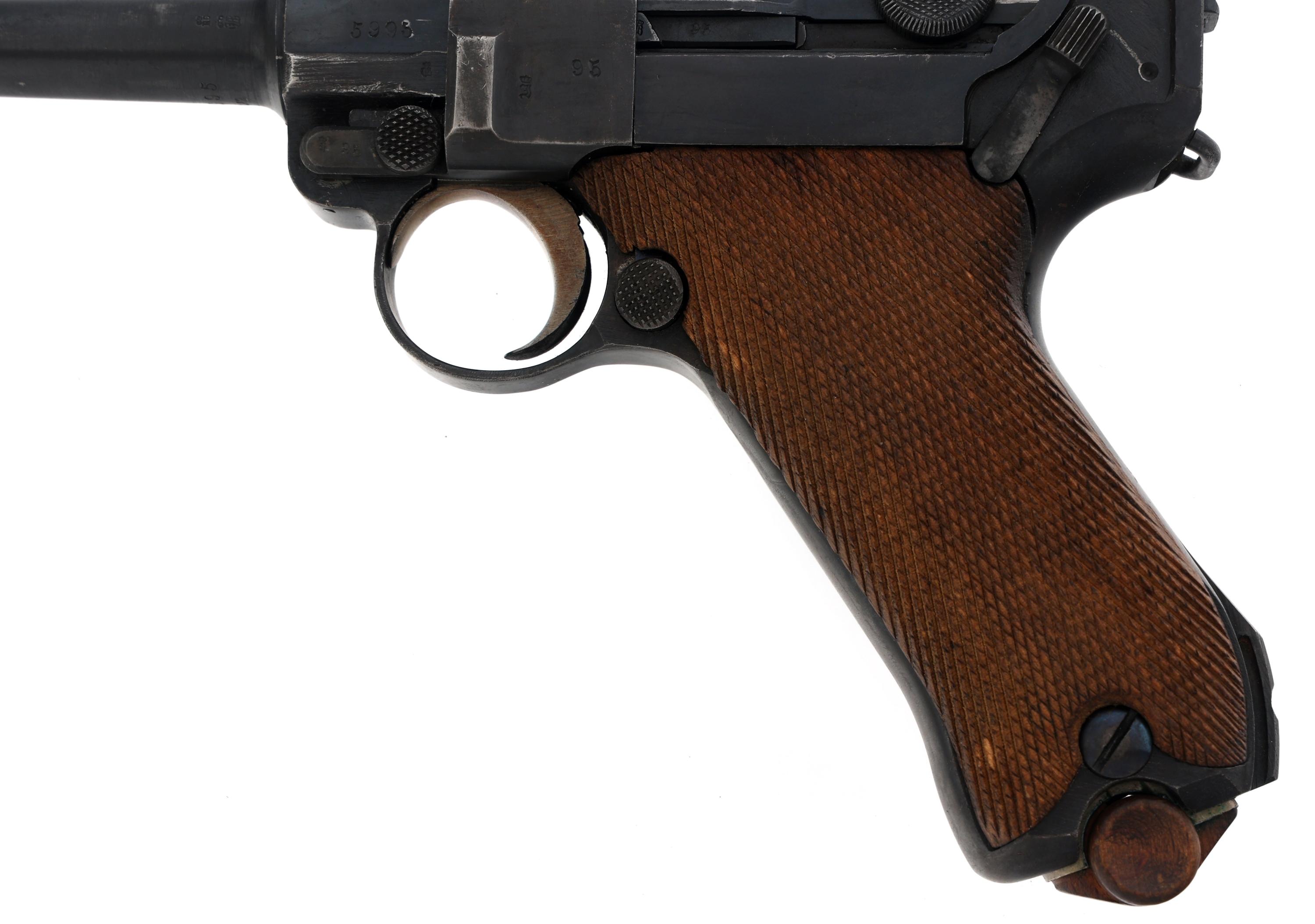 1918 GERMAN ERFURT MODEL P08 9x19mm LUGER PISTOL