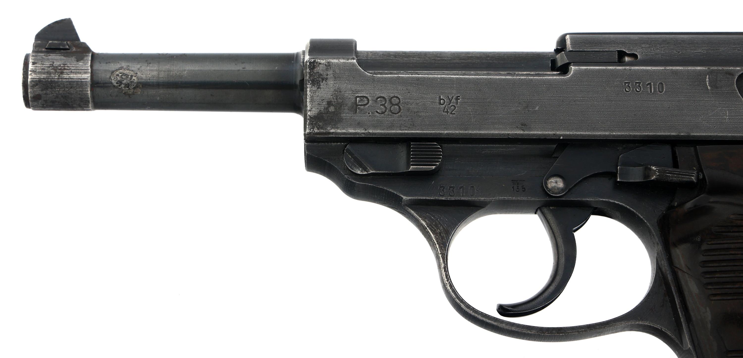 WWII GERMAN byf CODE MAUSER MODEL P38 9mm PISTOL