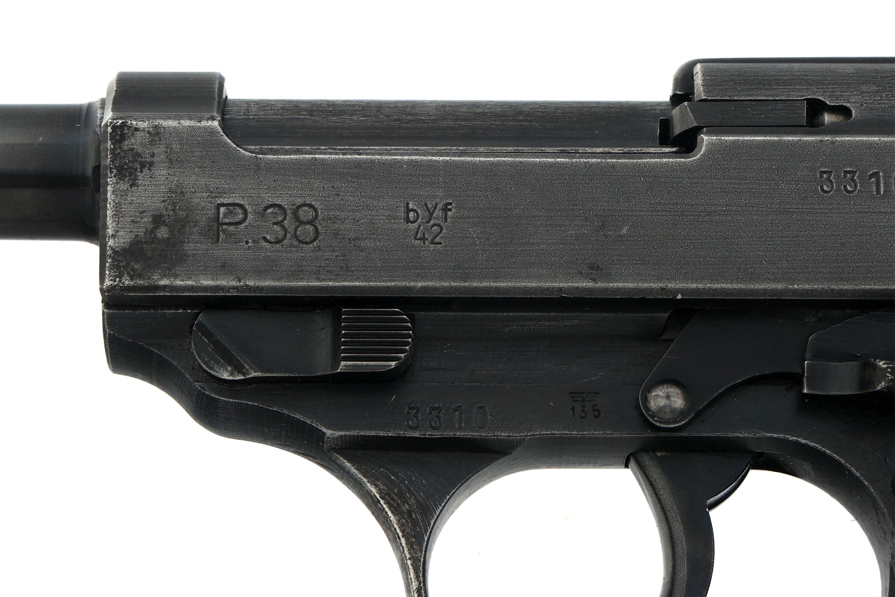 WWII GERMAN byf CODE MAUSER MODEL P38 9mm PISTOL
