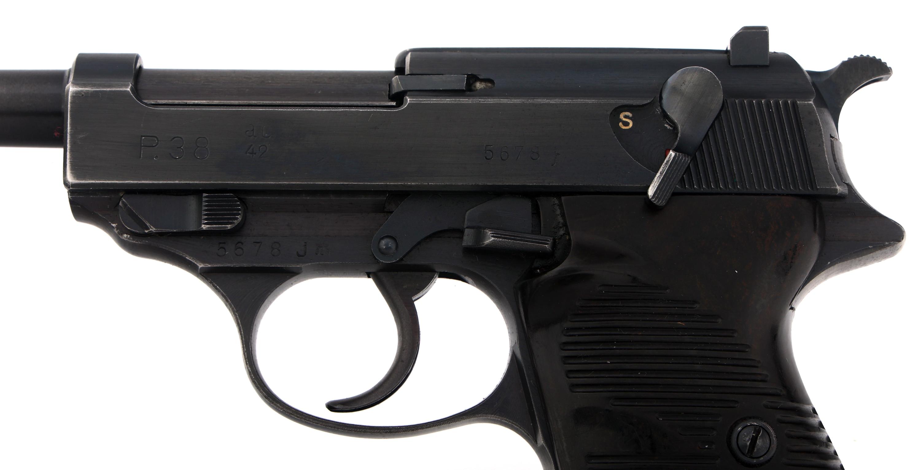 WWII GERMAN ac CODE WALTHER MODEL P38 9mm PISTOL