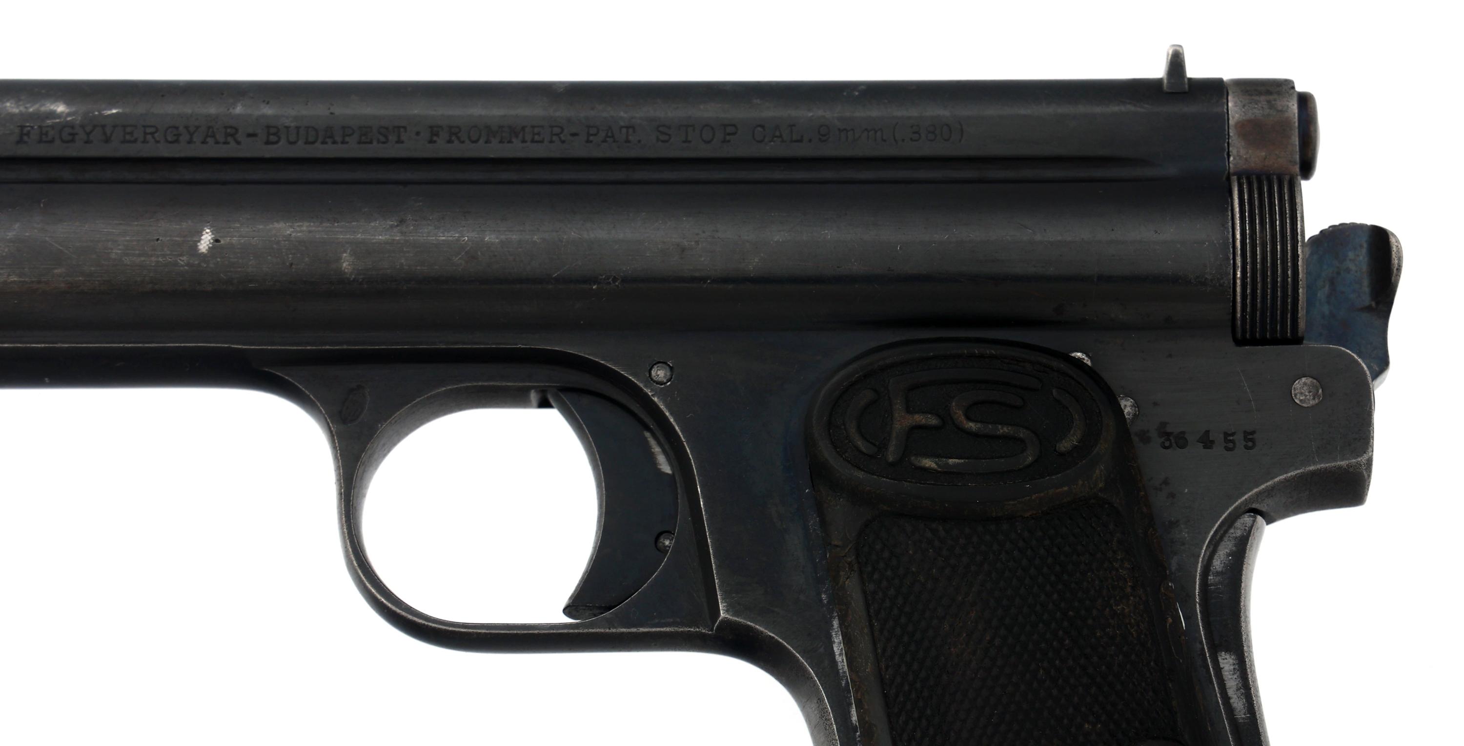 FEG MODEL FROMMER STOP 39M 9mm KURZ CALIBER PISTOL