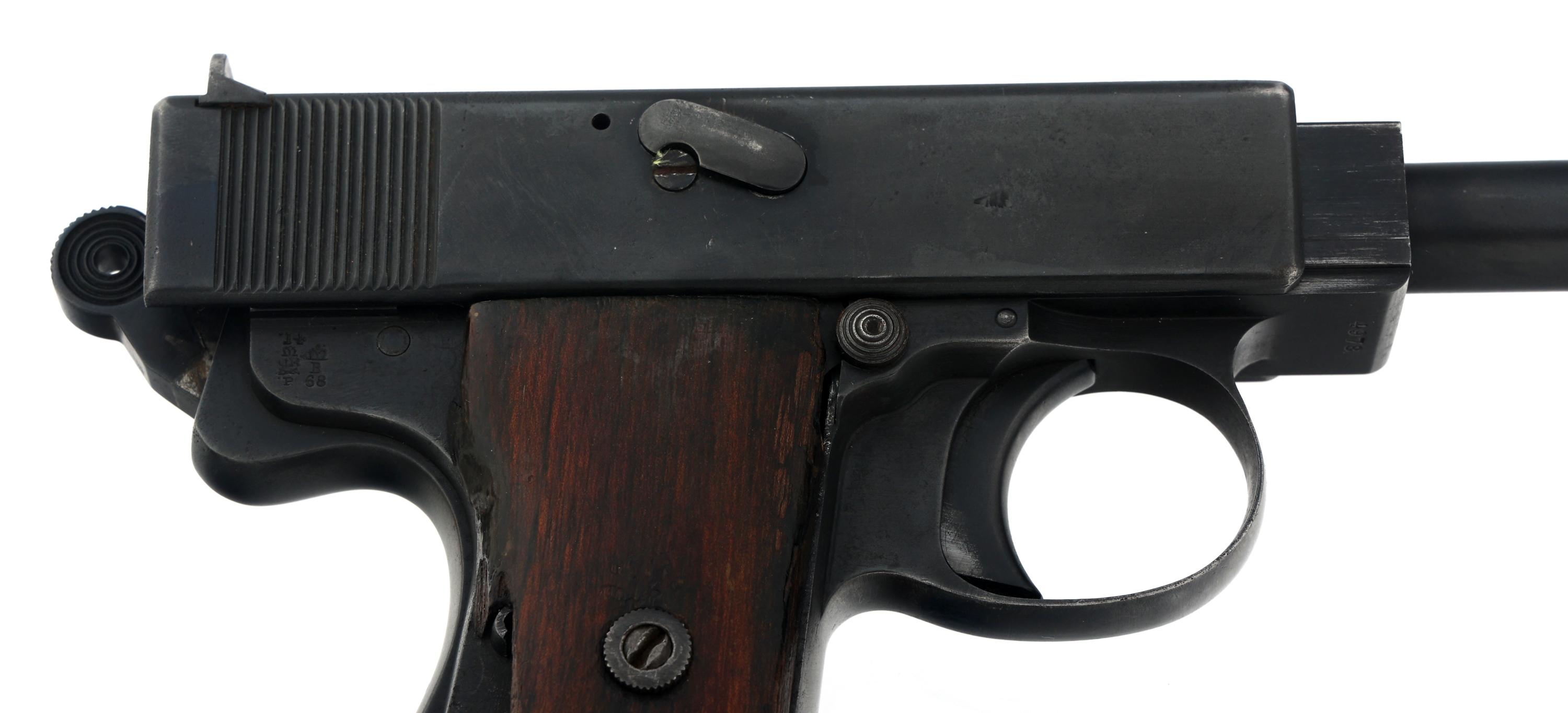 1914 WEBLEY & SCOTT SELF LOADING PISTOL .455 CAL