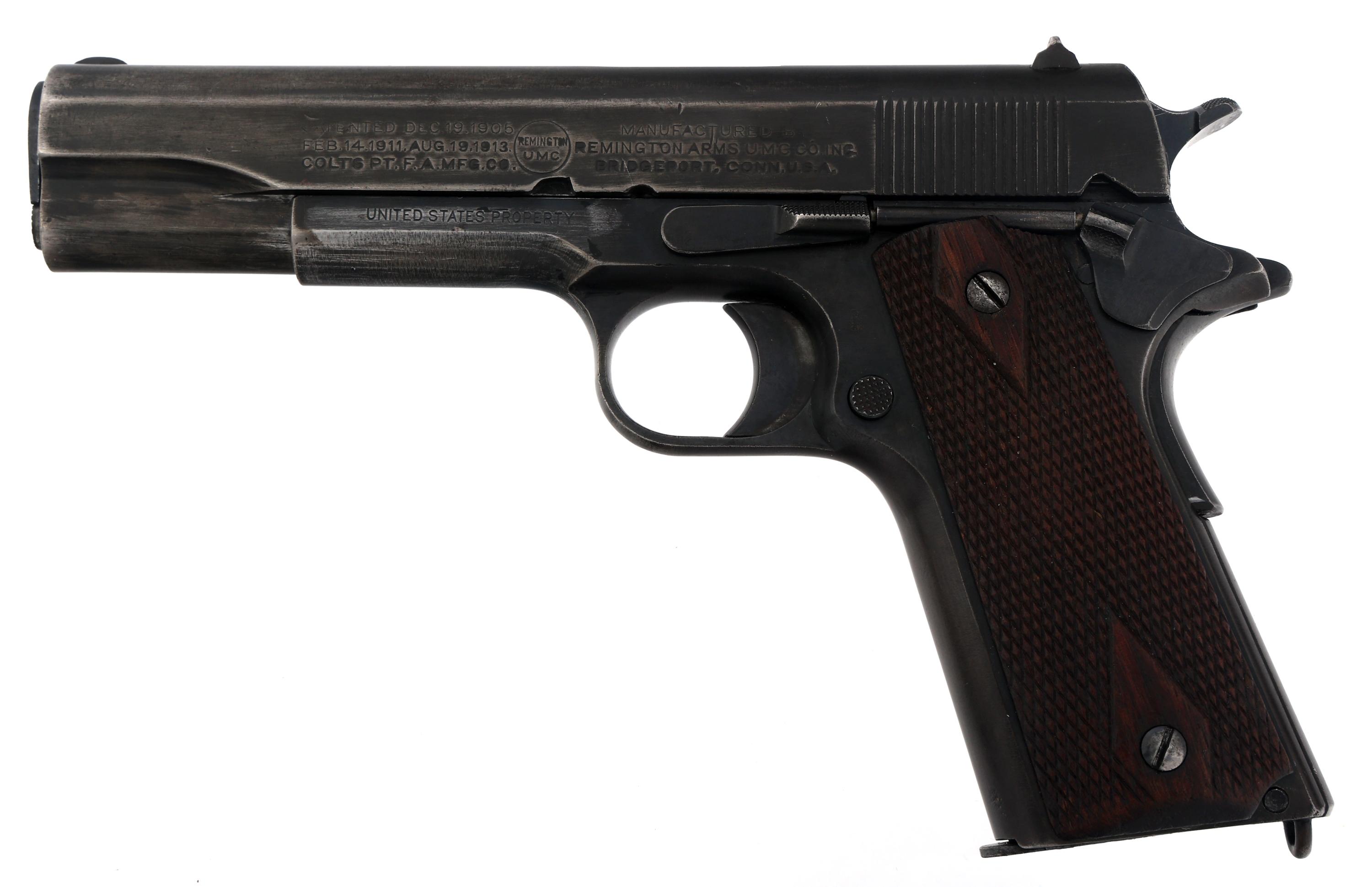 1918 US REMINGTON MODEL 1911 .45 CALIBER PISTOL