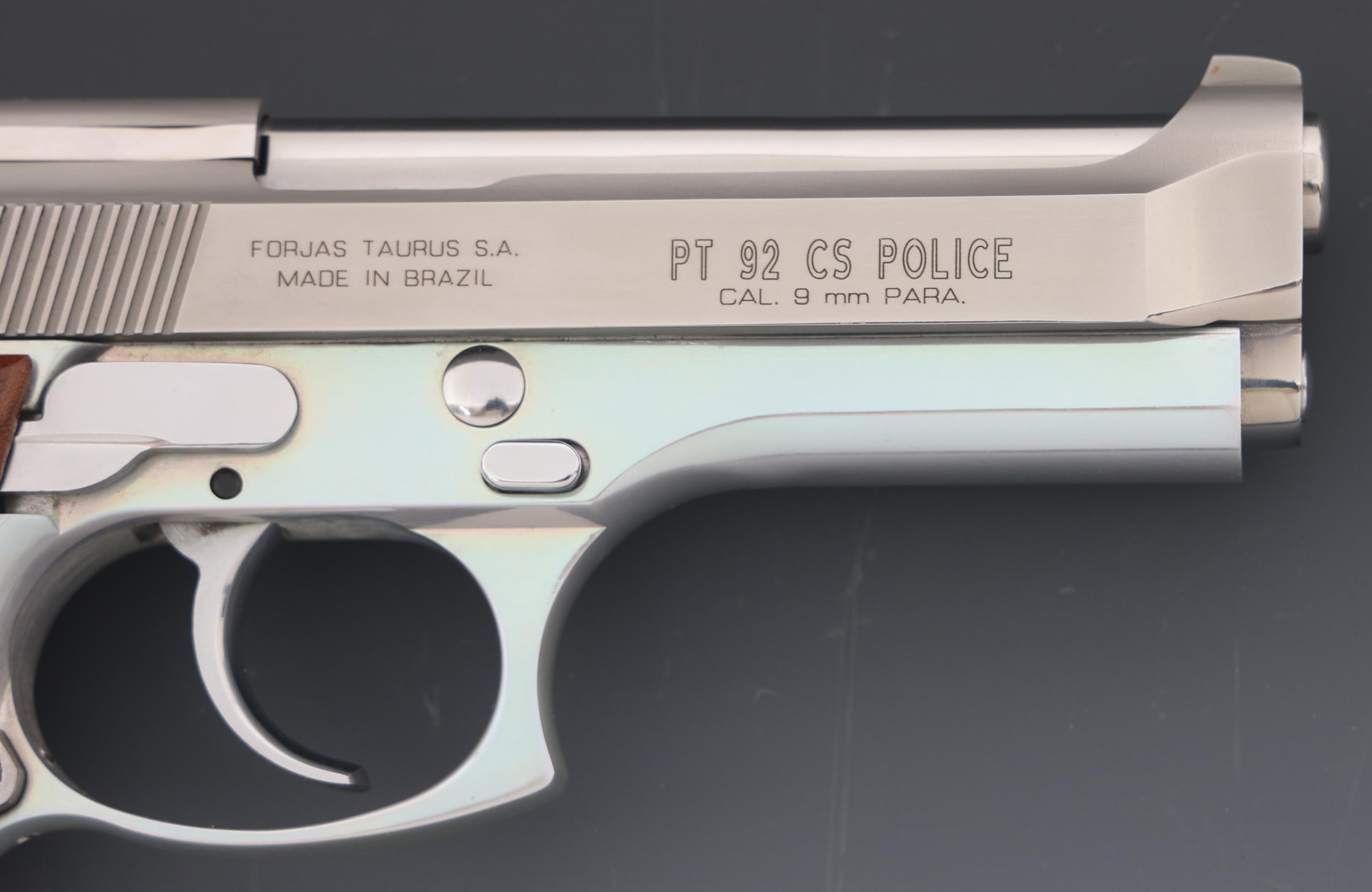 TAURUS MODEL PT92CS POLICE 9x19mm CAL PISTOL