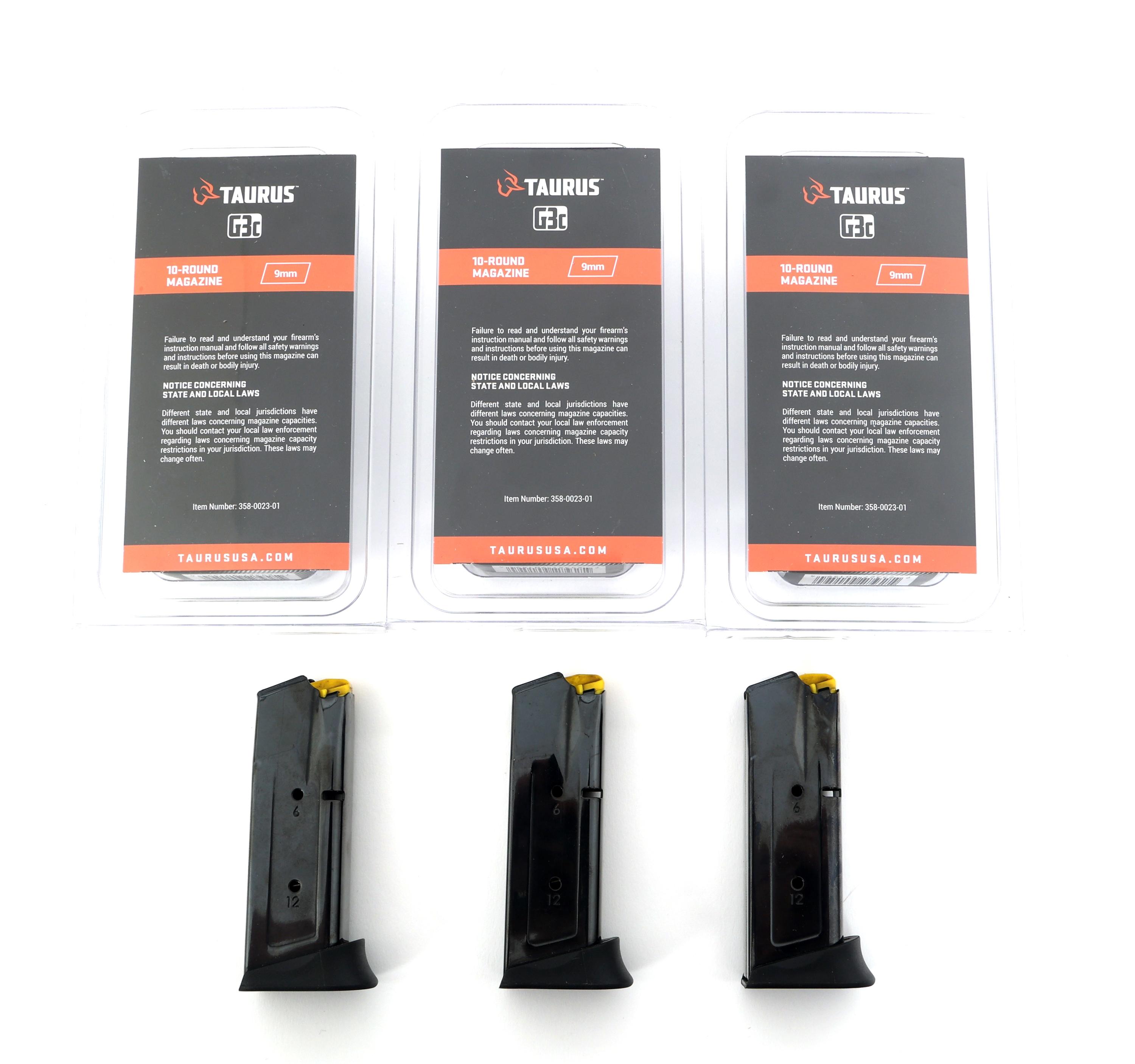 TAURUS 9x19mm CALIBER PISTOL MAGAZINES