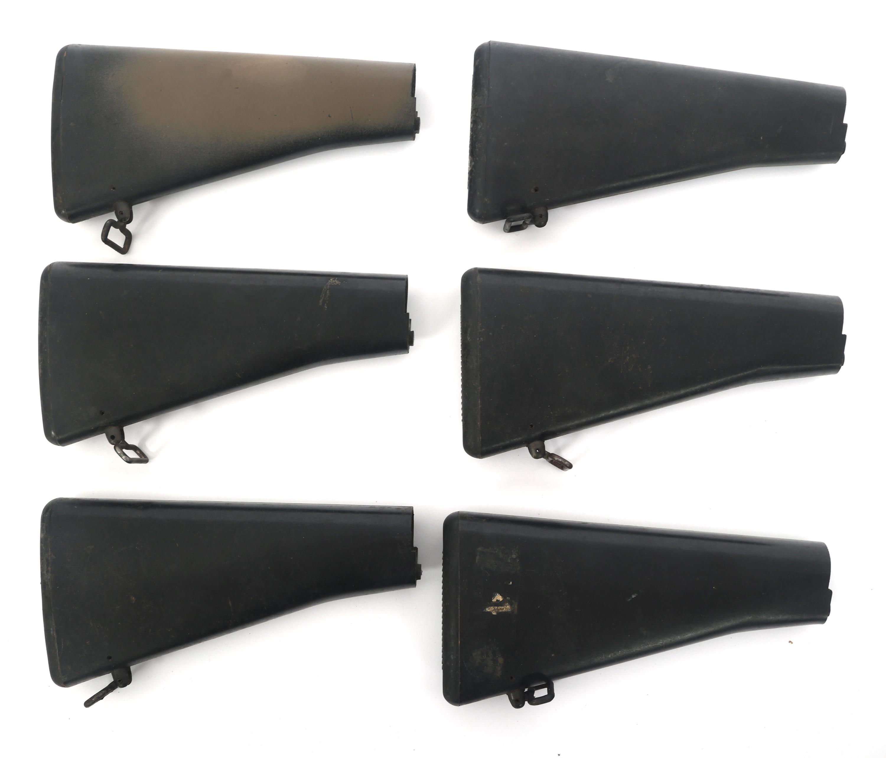 M16 RIFLE FIXED BUTT STOCKS - LOT OF 6