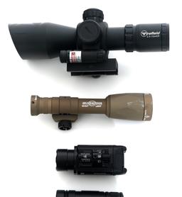 RIFLE SCOPE, FLASHLIGHTS, AND LASER ACCESSORIES