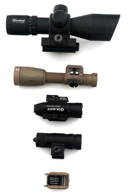 RIFLE SCOPE, FLASHLIGHTS, AND LASER ACCESSORIES