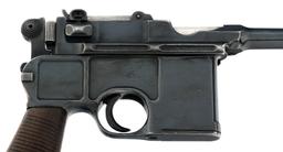 MAUSER MODEL C96 9x19mm CALIBER BROOMHANDLE PISTOL