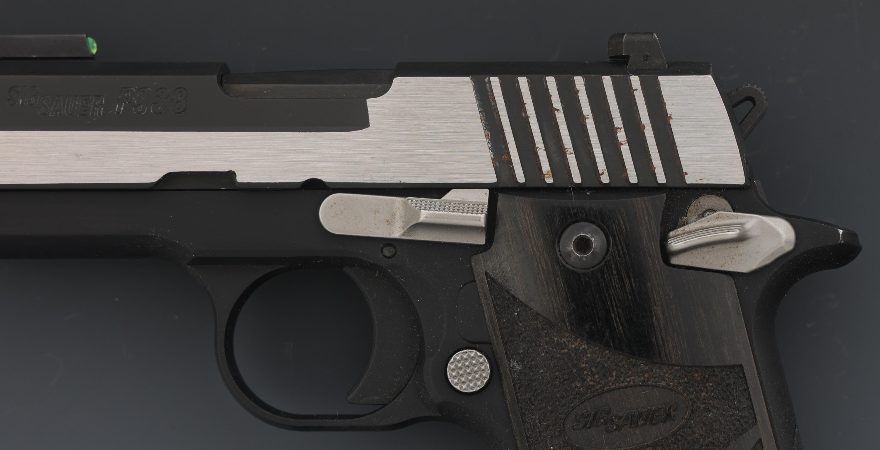 SIG SAUER MODEL P938 EQUINOX 9x19mm CAL PISTOL