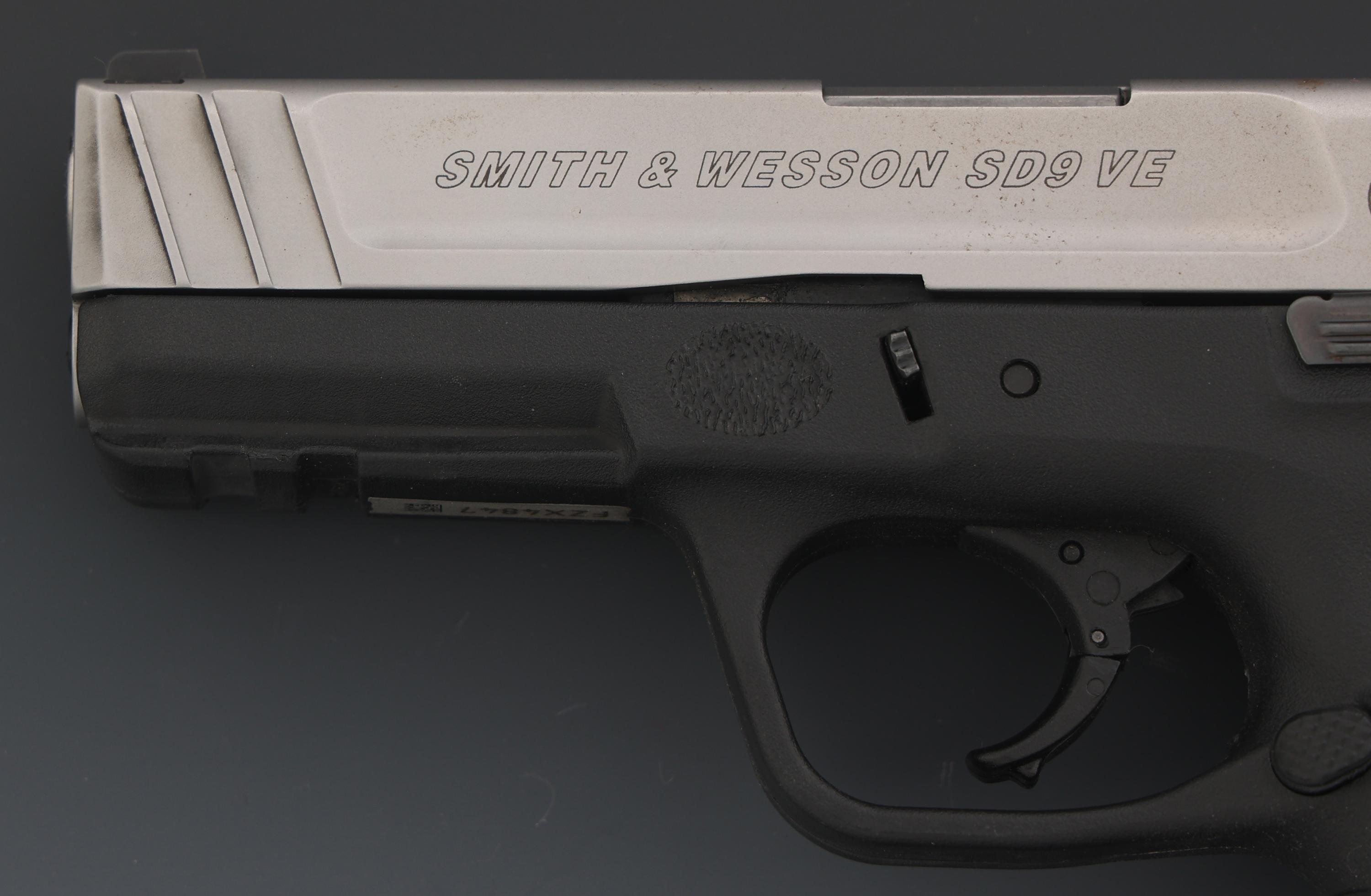 SMITH & WESSON MODEL SD9 VE 9x19mm CALIBER PISTOL