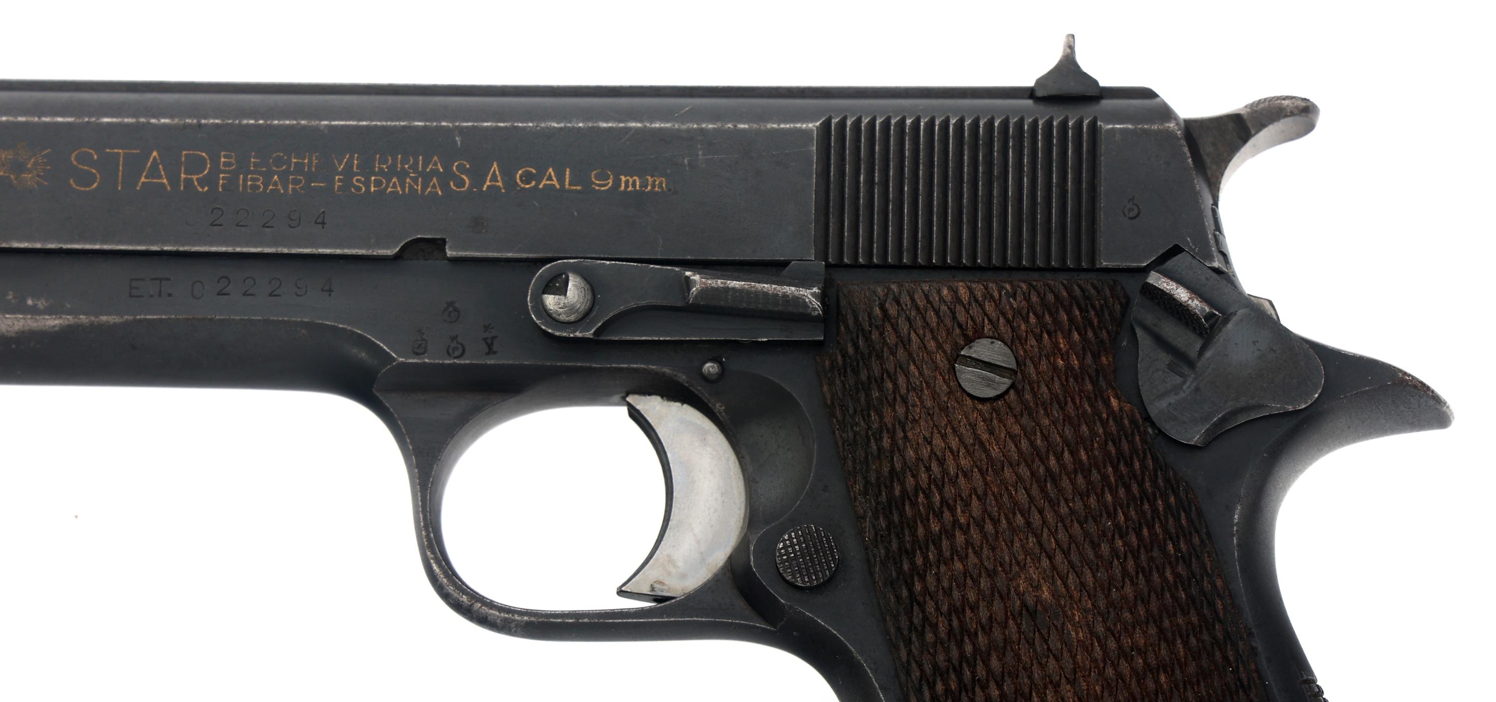 1953 STAR MODEL A SUPER 9mm LARGO CALIBER PISTOL