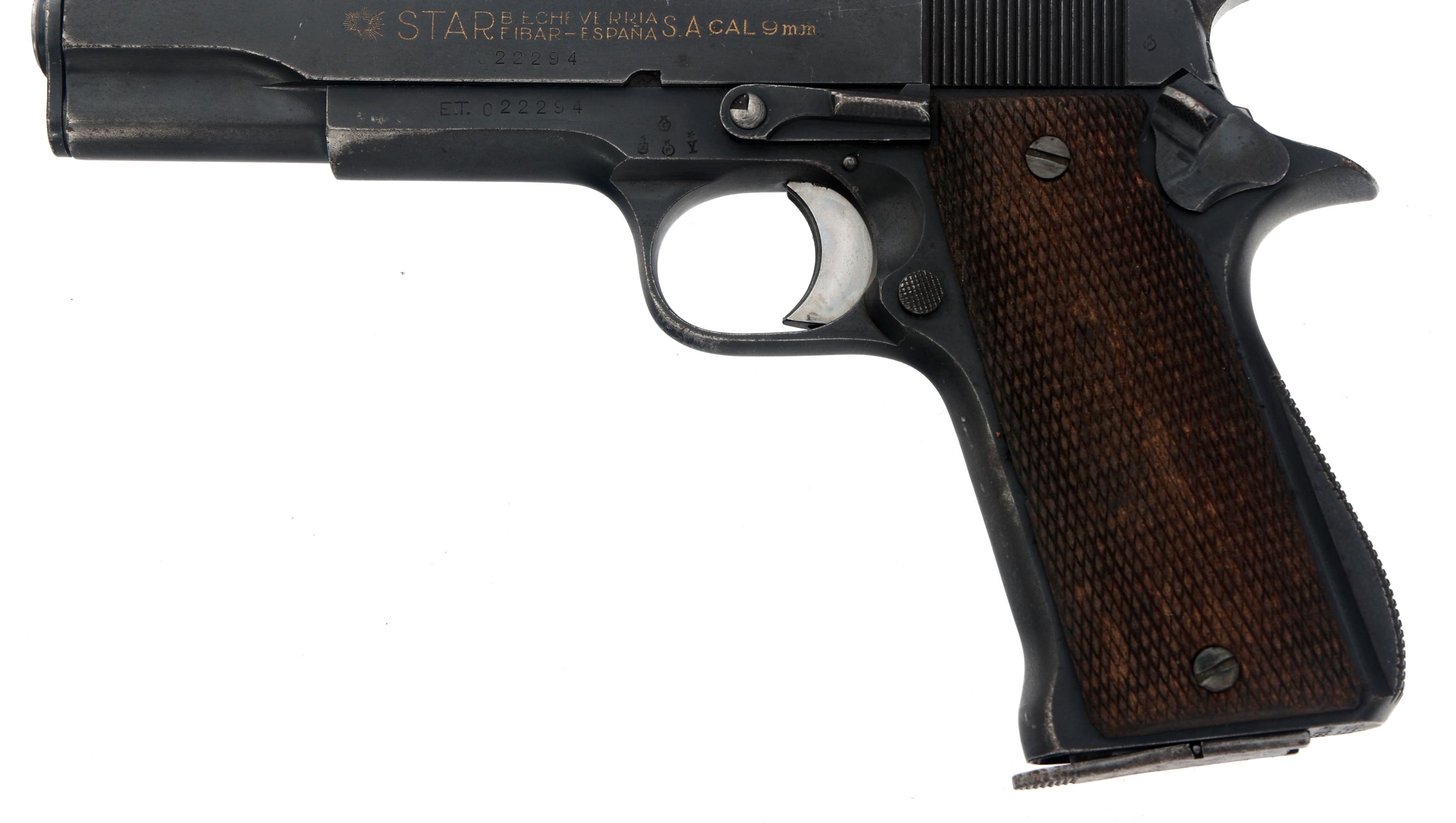 1953 STAR MODEL A SUPER 9mm LARGO CALIBER PISTOL