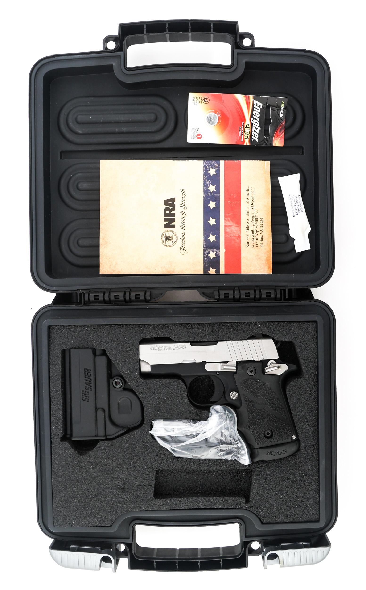 SIG SAUER MODEL P238 .380 AUTO SEMI AUTO PISTOL