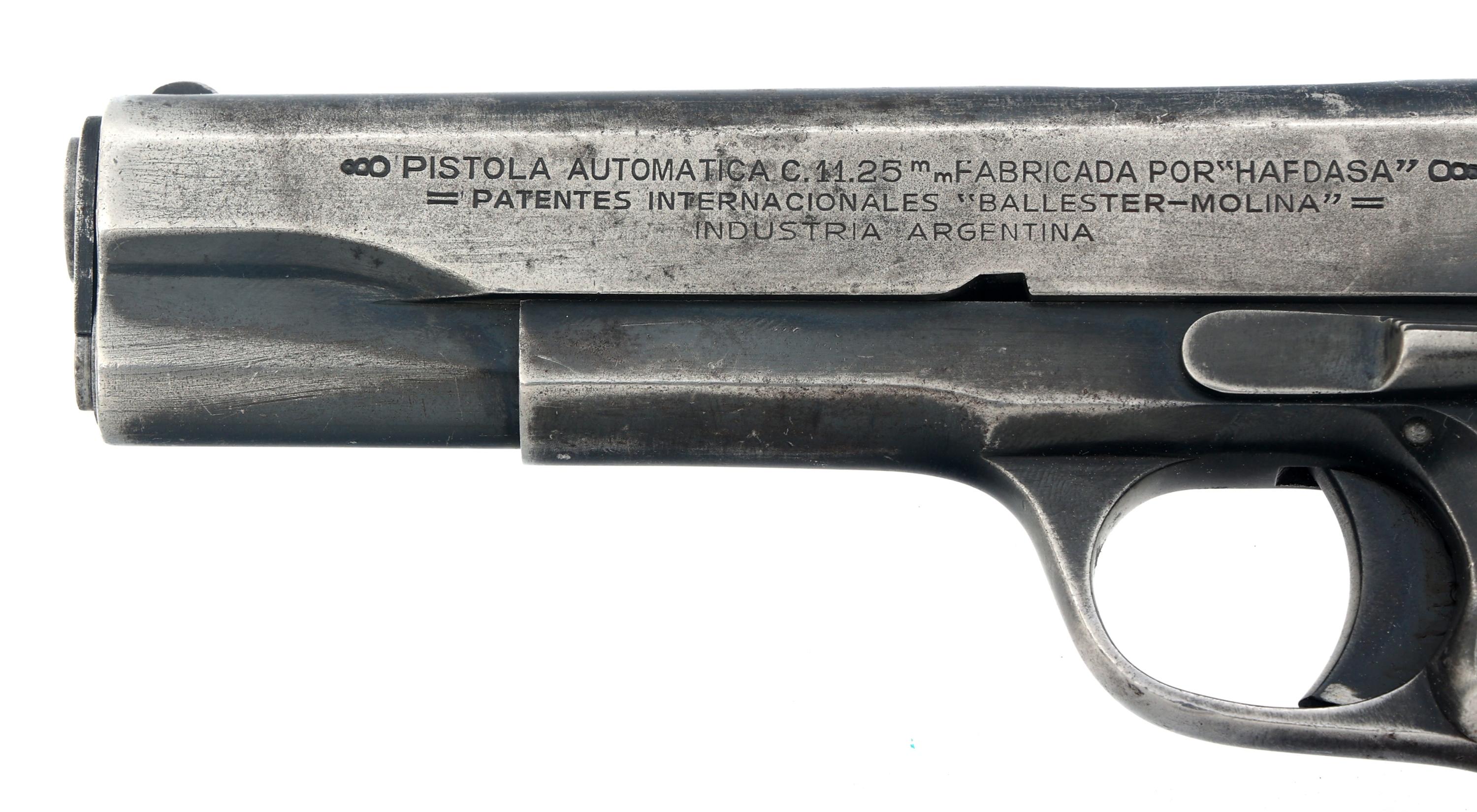 ARGENTINIAN MODEL BALLESTER-MOLINA 11.25mm PISTOL