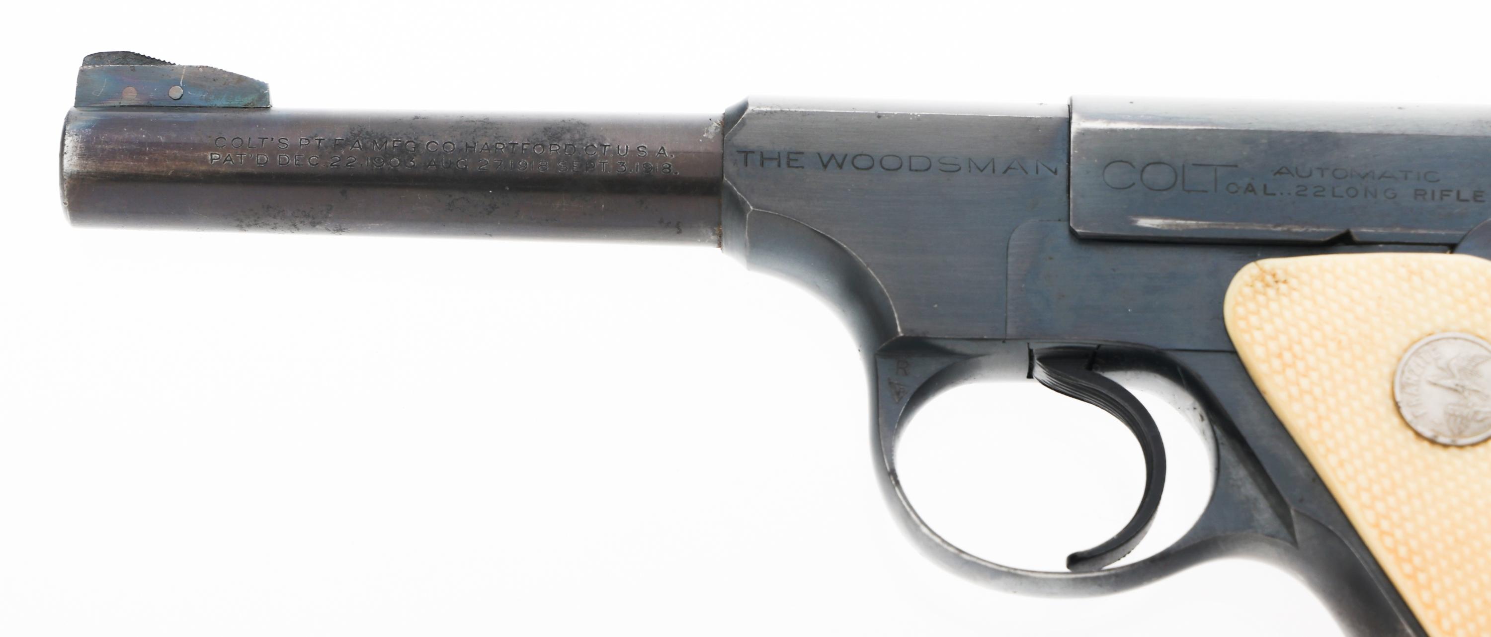 1941 COLT MODEL THE WOODSMAN 22 LR TARGET PISTOL