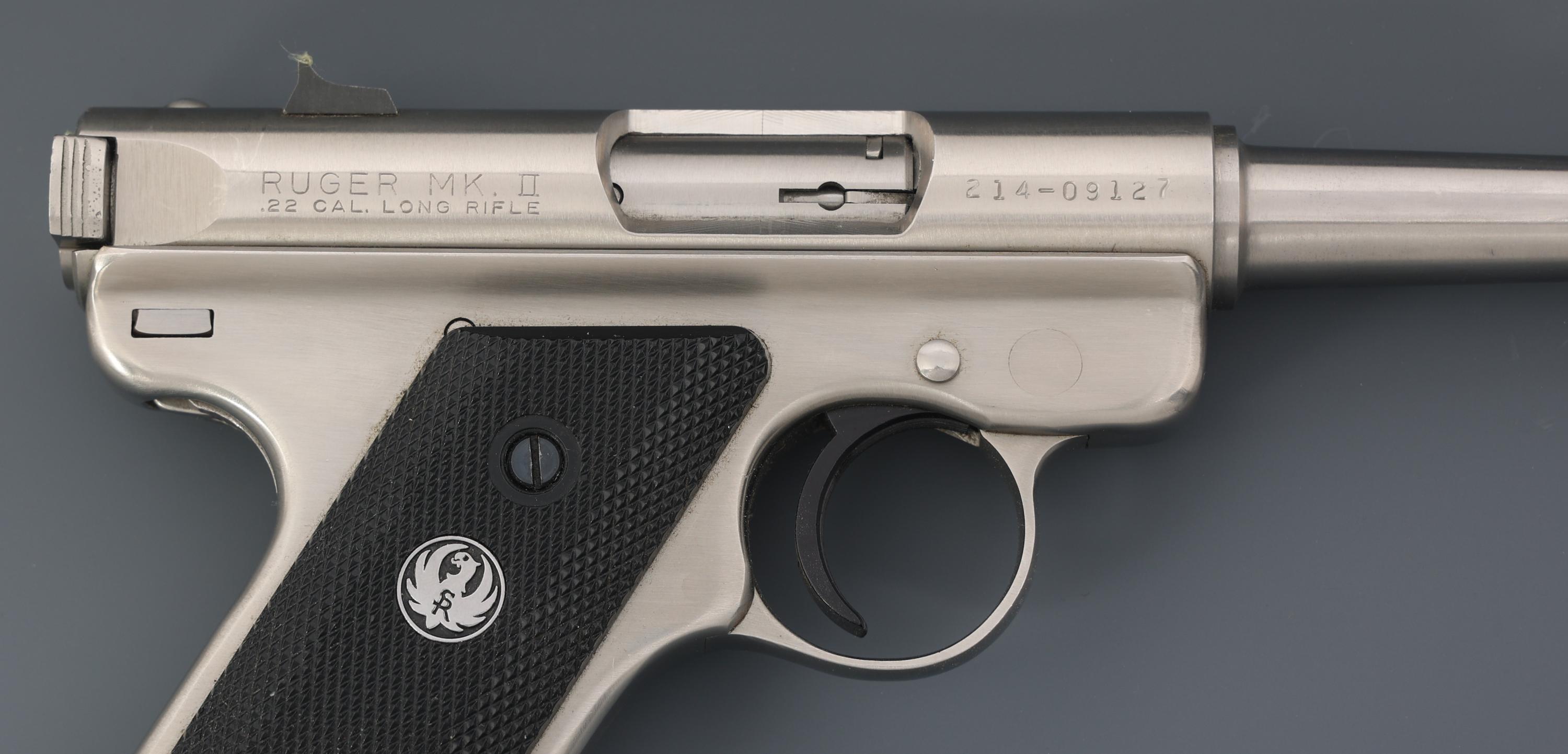 RUGER Mk II .22 LR CALIBER TARGET PISTOL