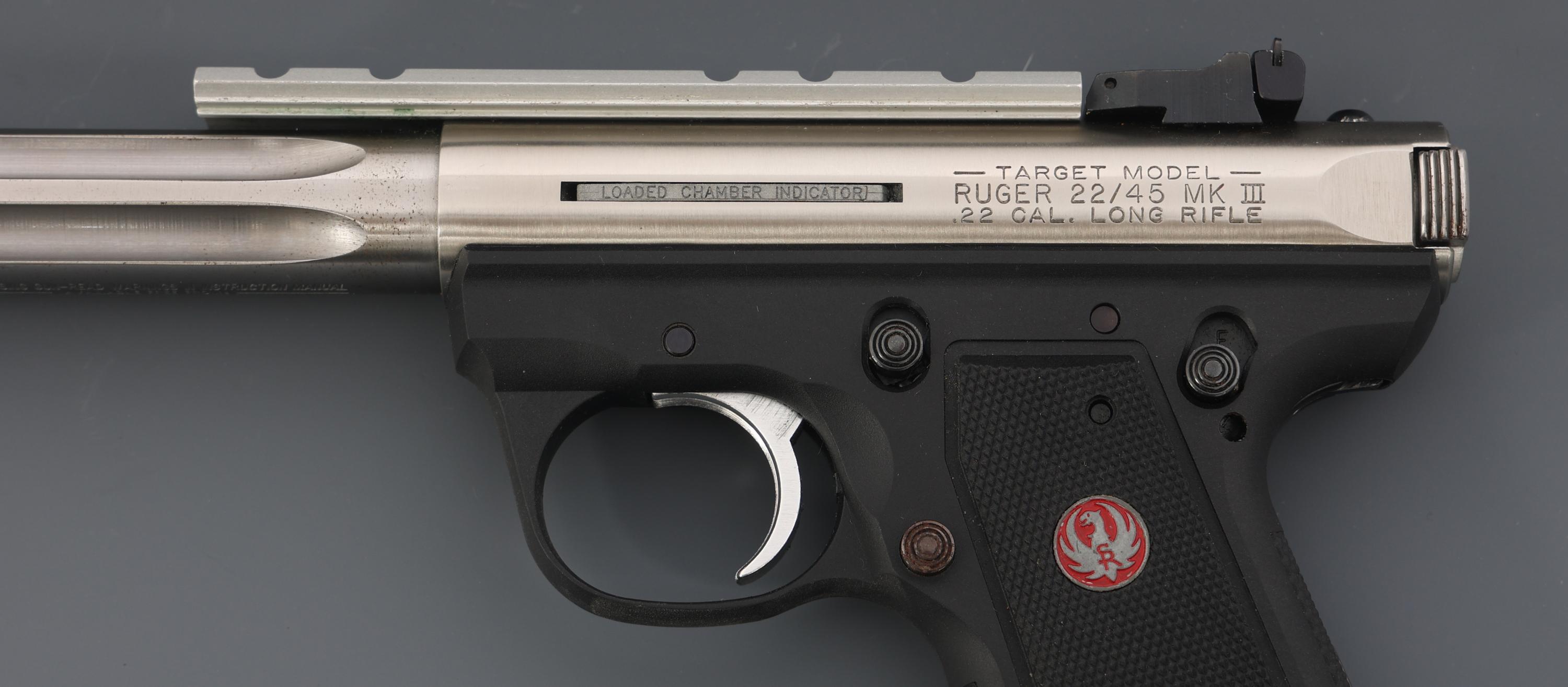 RUGER Mk III HUNTER .22 LR CALIBER TARGET PISTOL