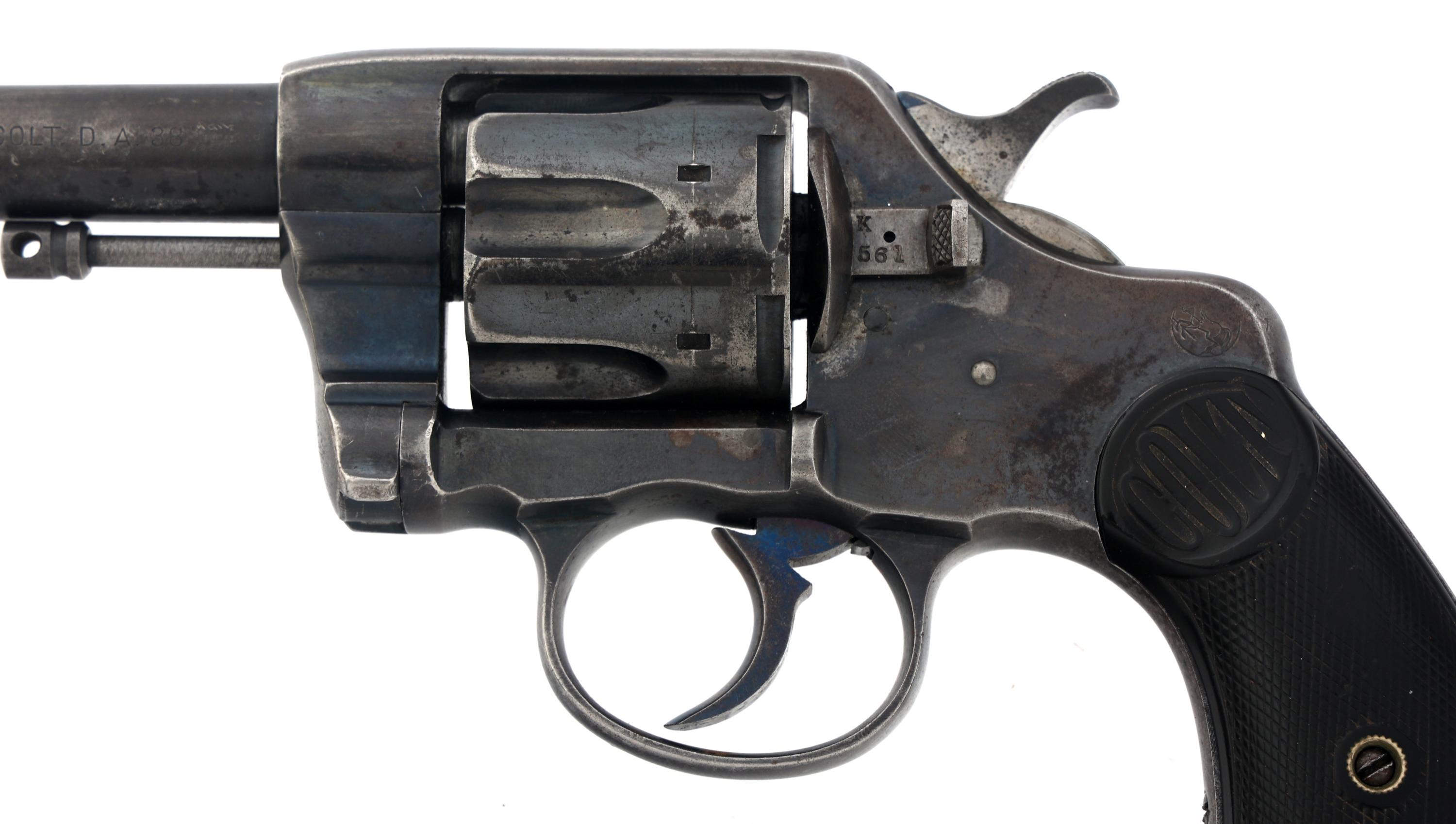 1902 COLT NEW ARMY MODEL 1896 .38 CAL DA REVOLVER