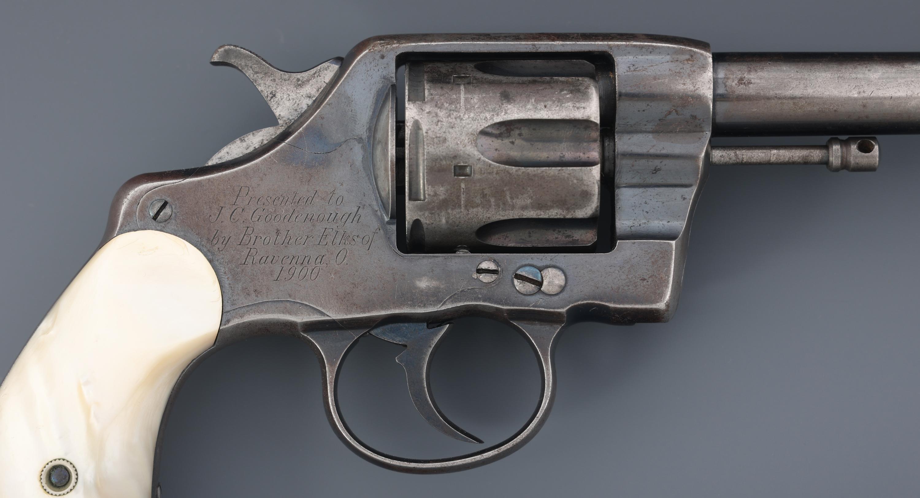 PRESENTATION COLT NEW ARMY 1896 .38 CAL REVOLVER