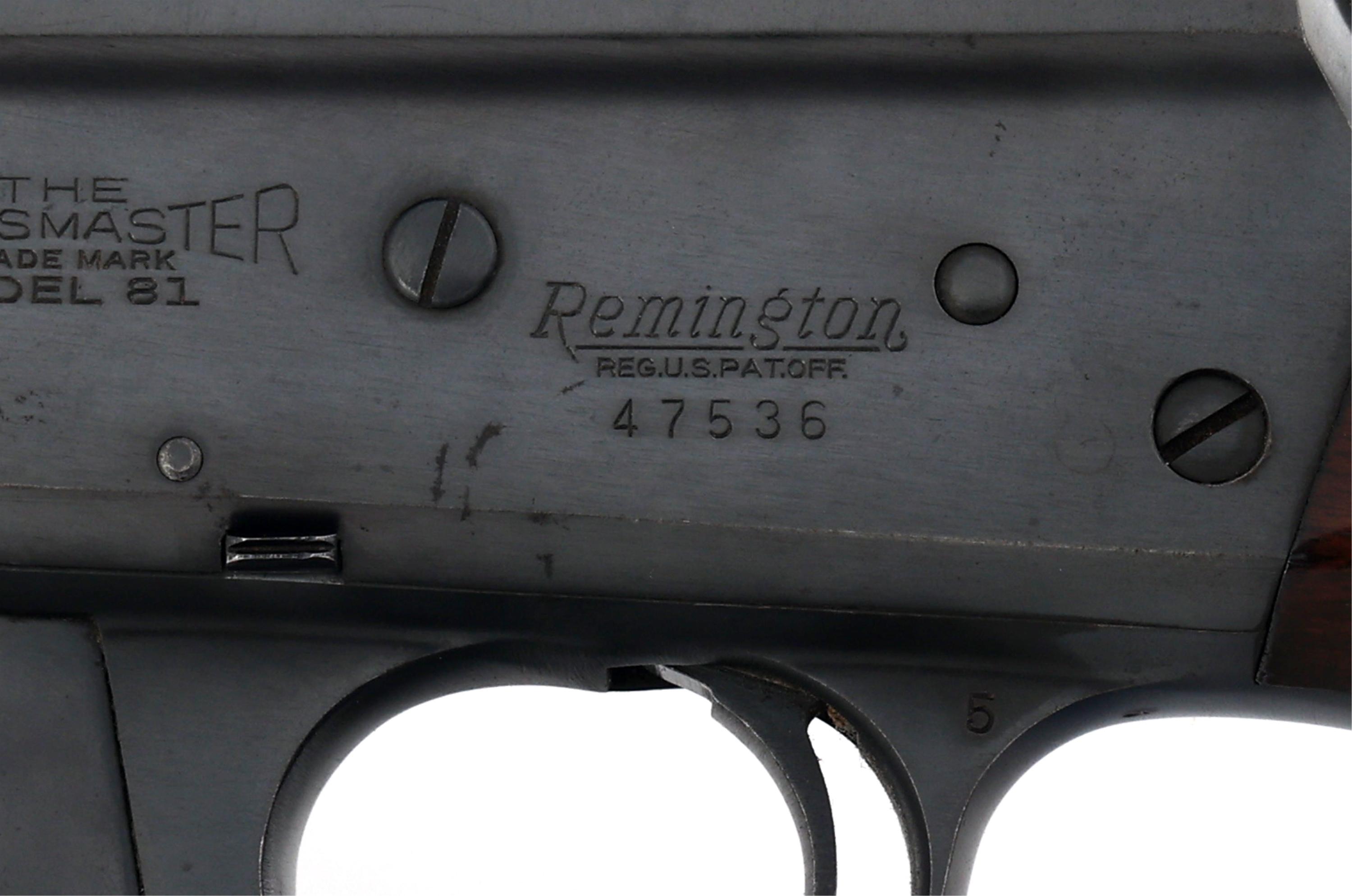 1949 REMINGTON MODEL 81 WOODSMASTER .35 REM RIFLE