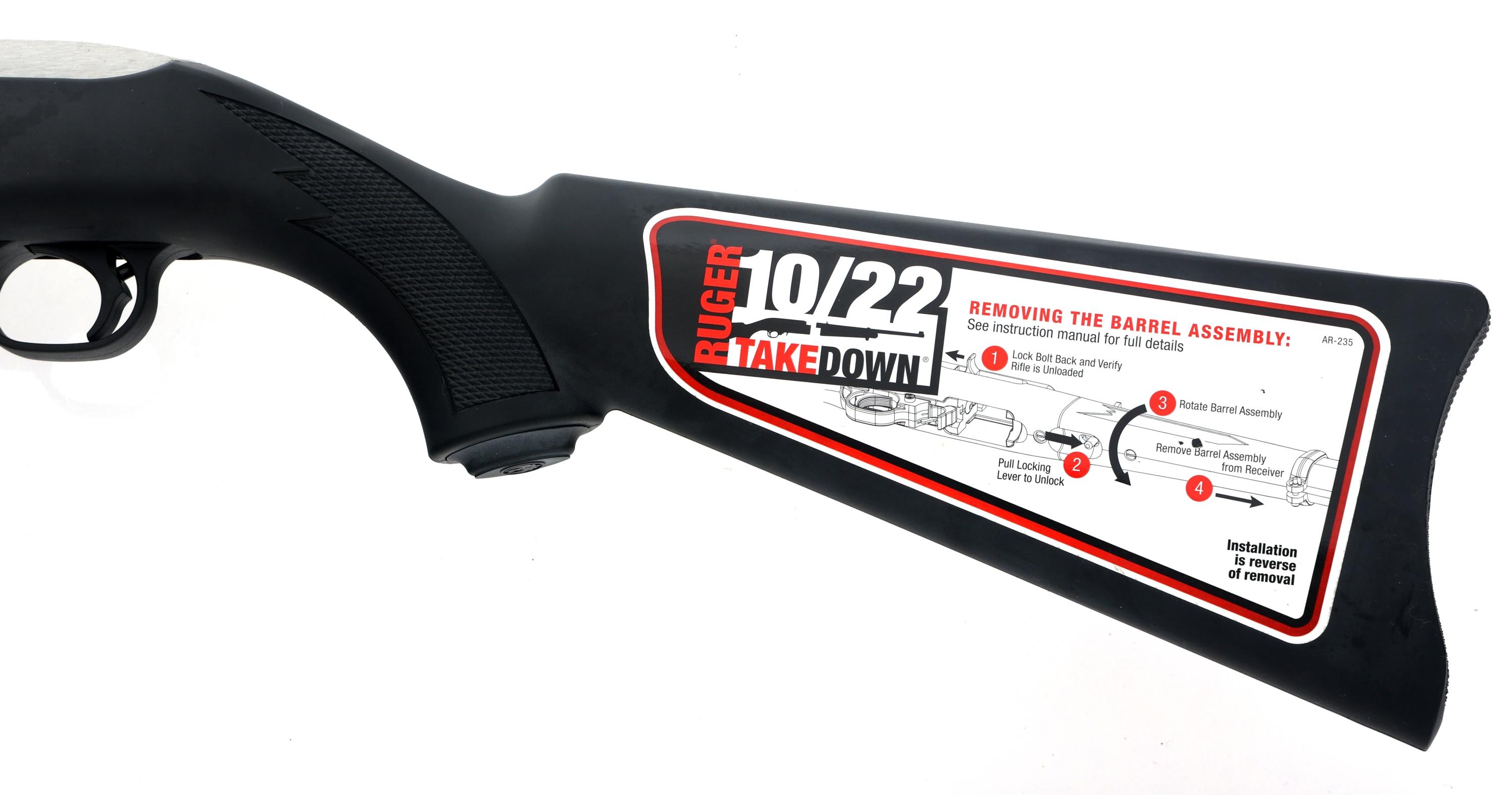 RUGER MODEL 10/22 .22 LR CALIBER TAKEDOWN CARBINE