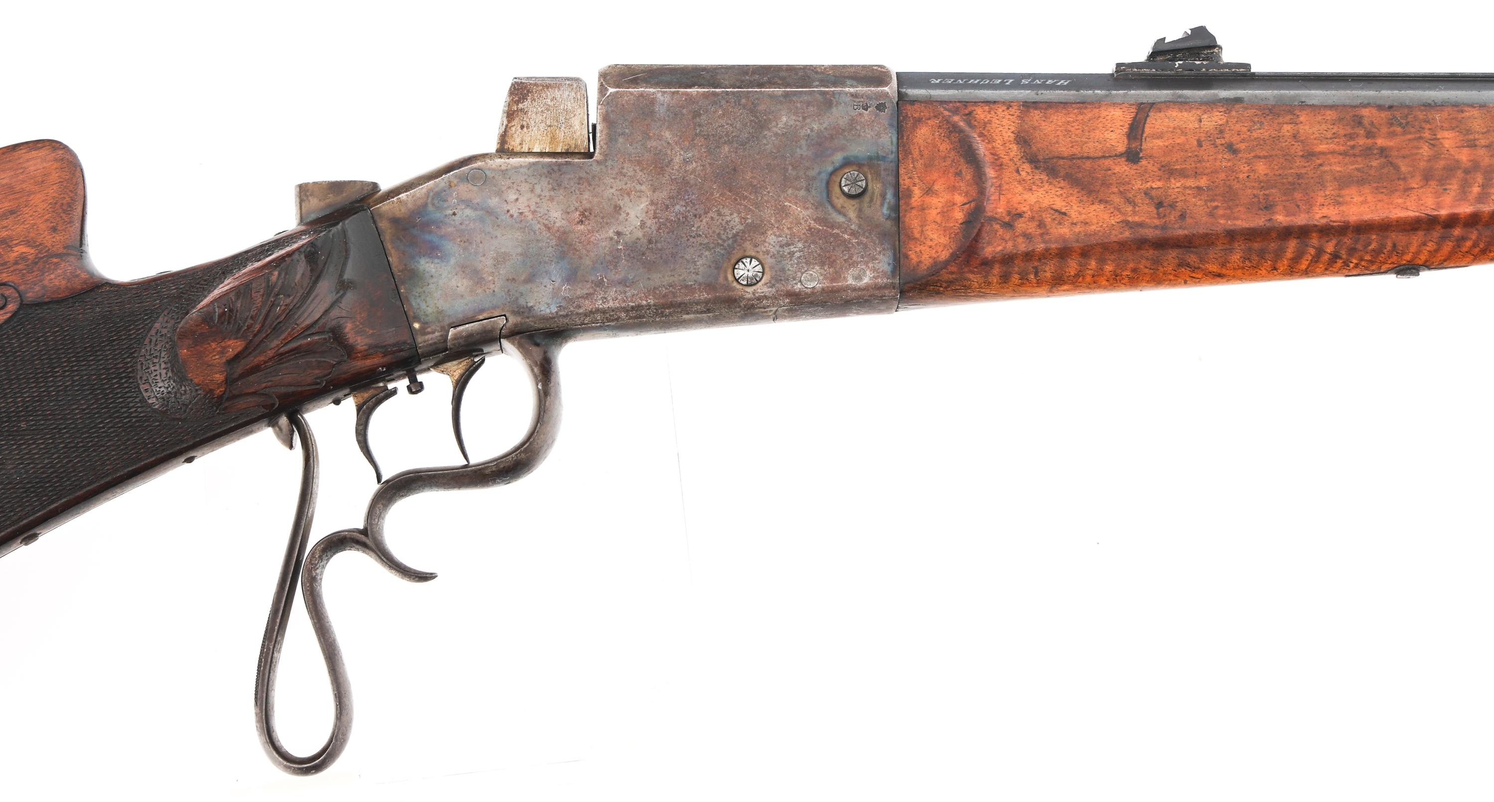 HANS LECHNER 7.8mm CALIBER SCHUETZEN RIFLE