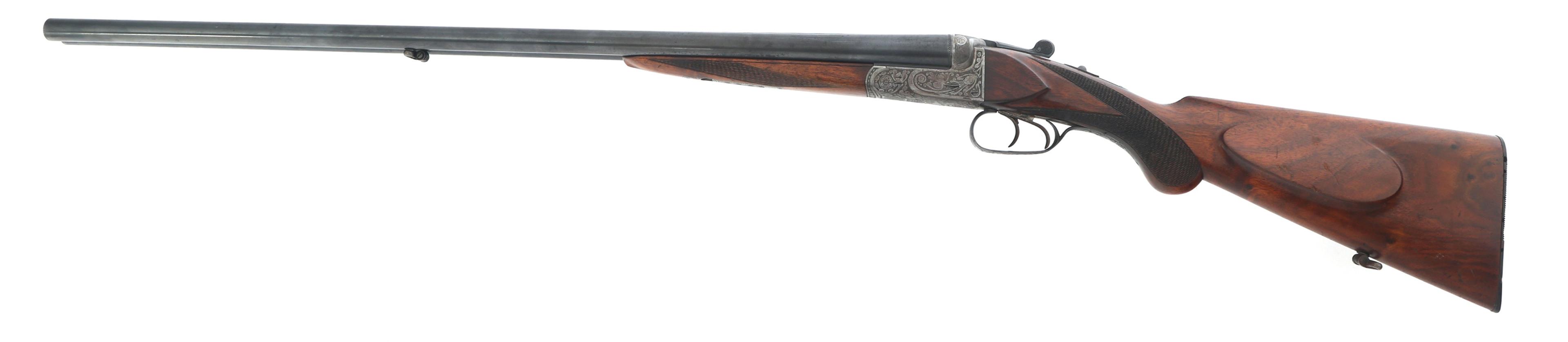 ENGRAVED 16 GAUGE SIDE BY SIDE SHOTGUN