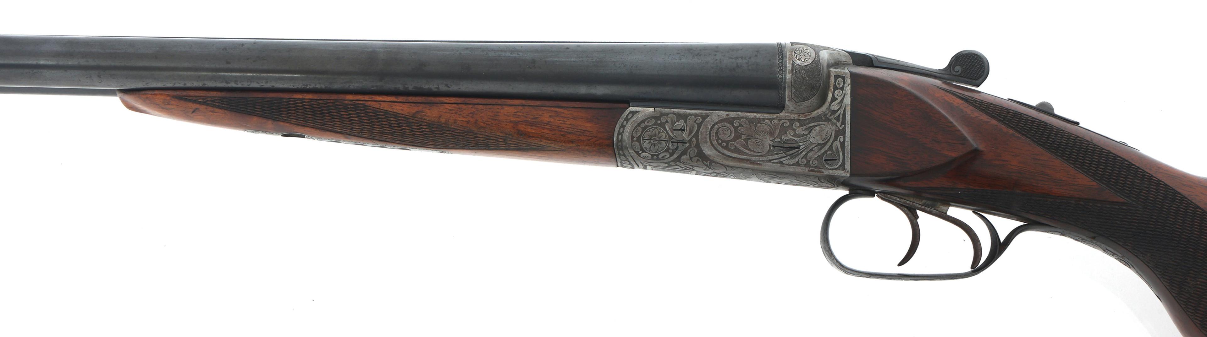 ENGRAVED 16 GAUGE SIDE BY SIDE SHOTGUN