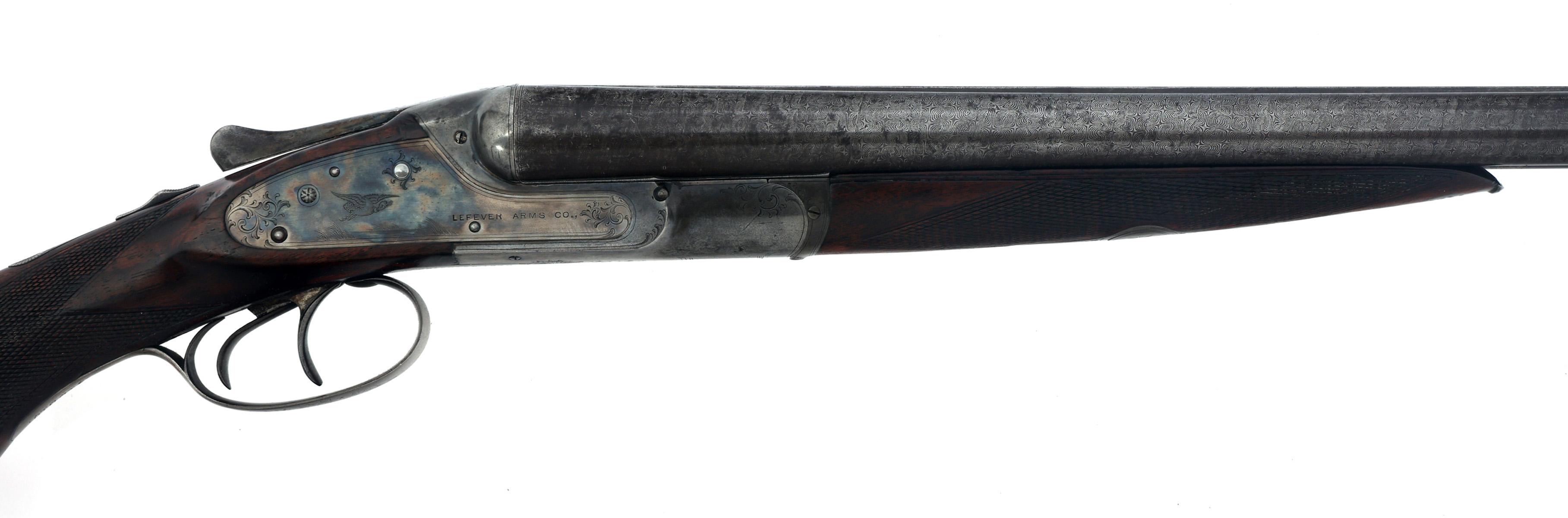 1893 LEFEVER GRADE F SIDE BY SIDE 12 GA SHOTGUN