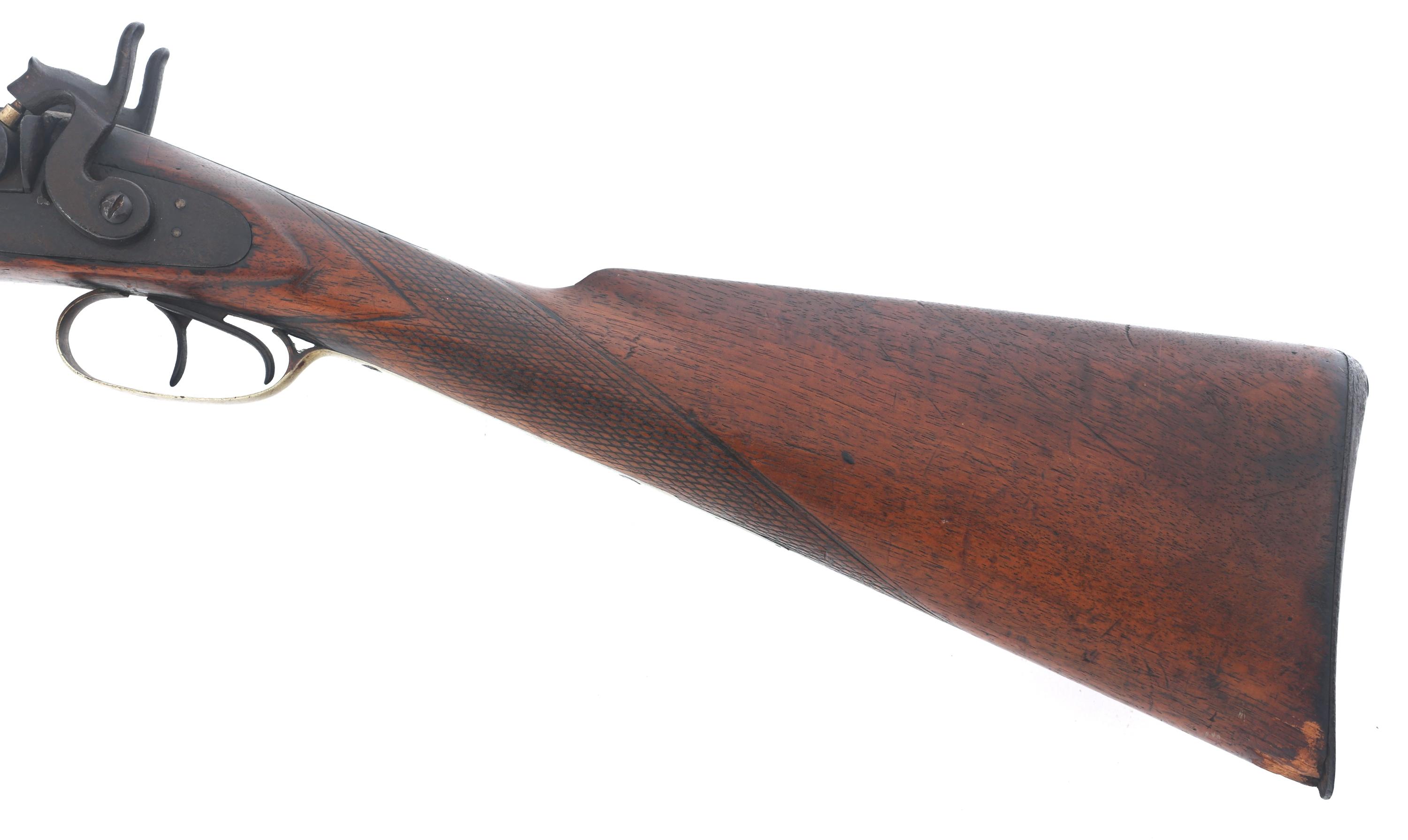 W. MOORE & CO SXS 10 GAUGE PERCUSSION SHOTGUN