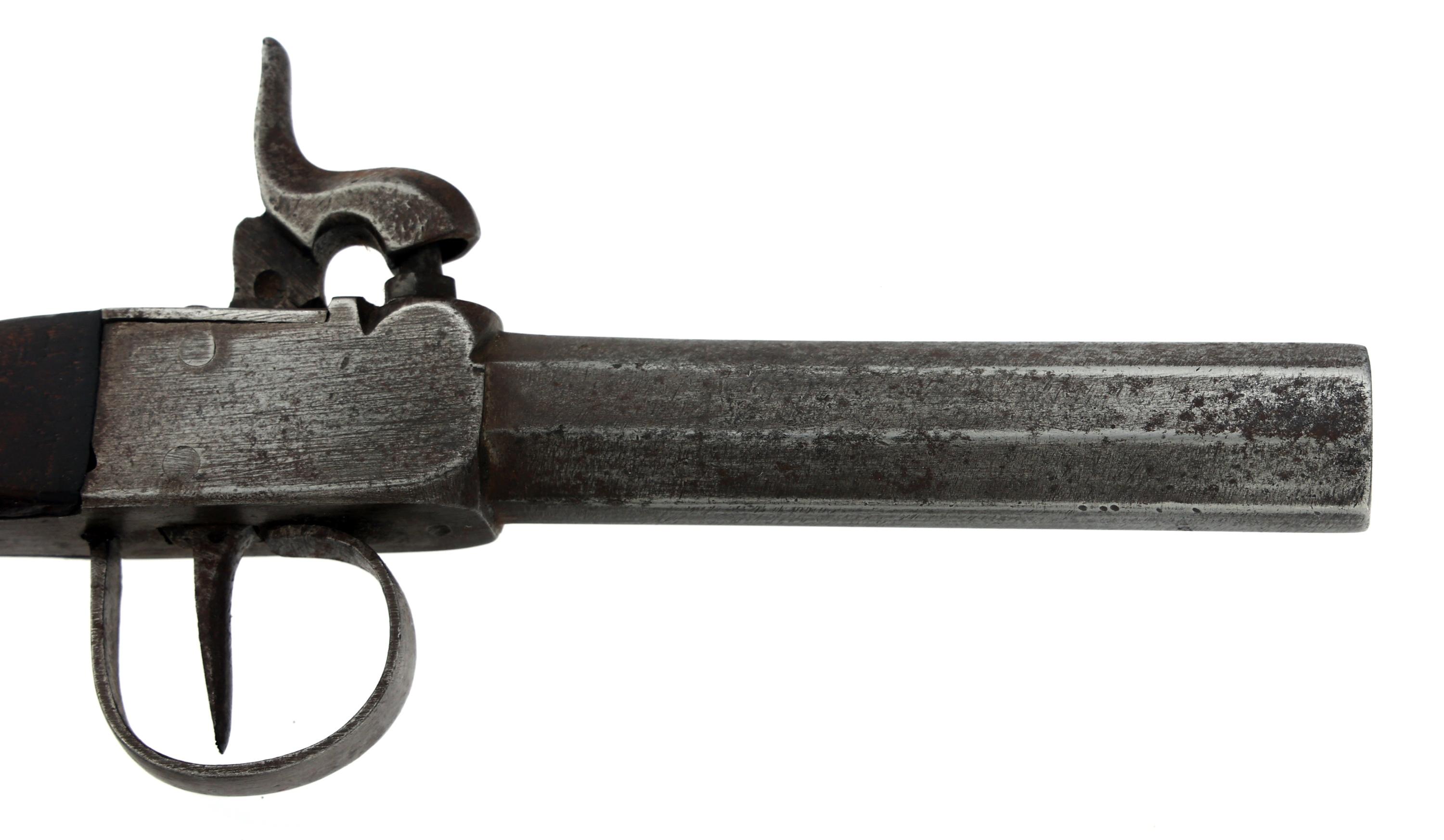 BELGIAN SINGLE SHOT .44 CALIBER PERCUSSION PISTOL