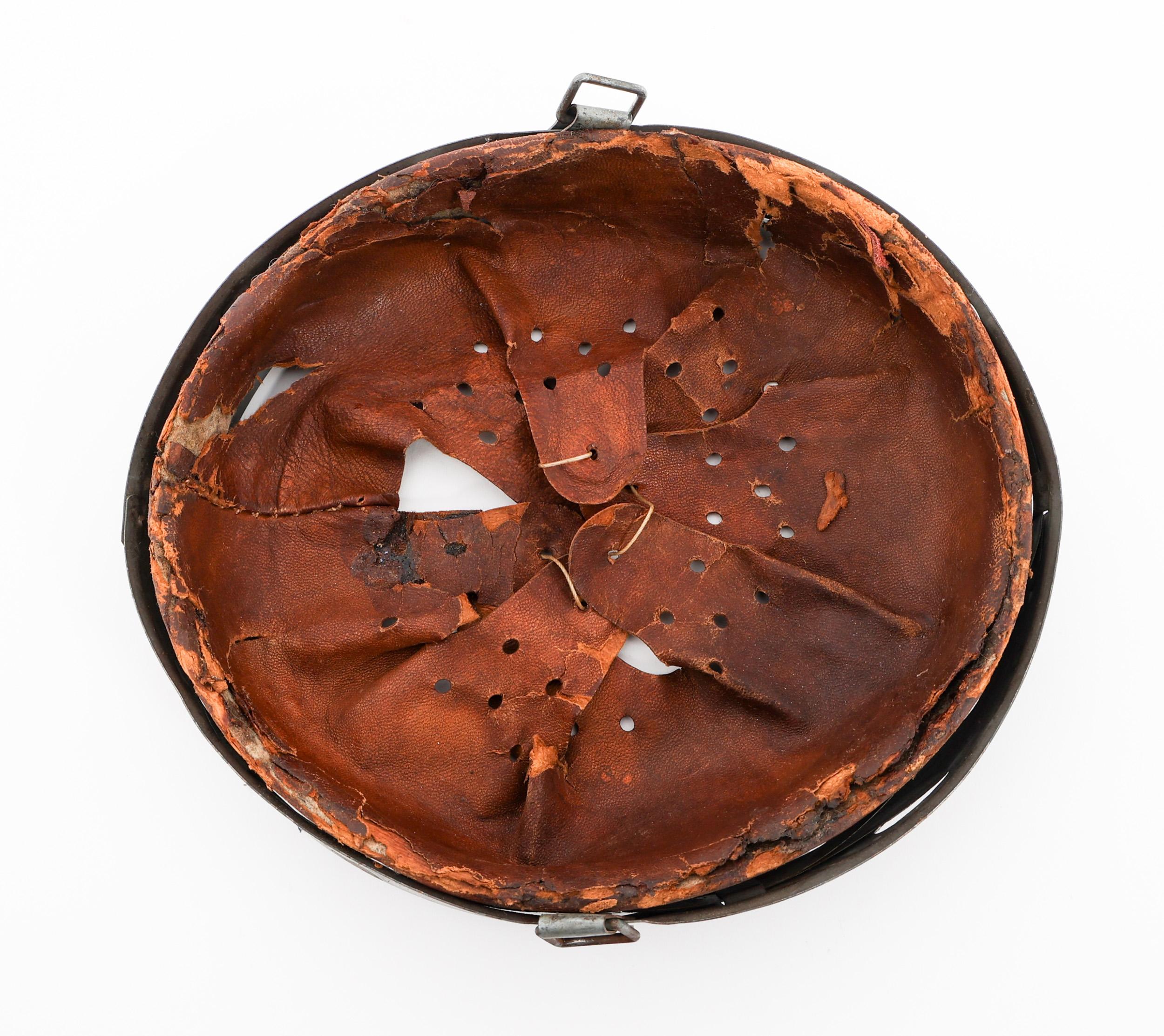 WWII GERMAN COMBAT HELMET LINER WITH BAND