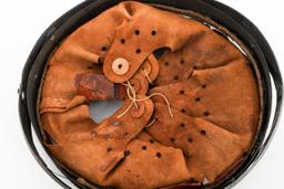 WWII GERMAN COMBAT HELMET LINER WITH BAND