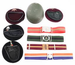 BUSH WAR SOUTH AFRICAN DF HELMET & BERETS