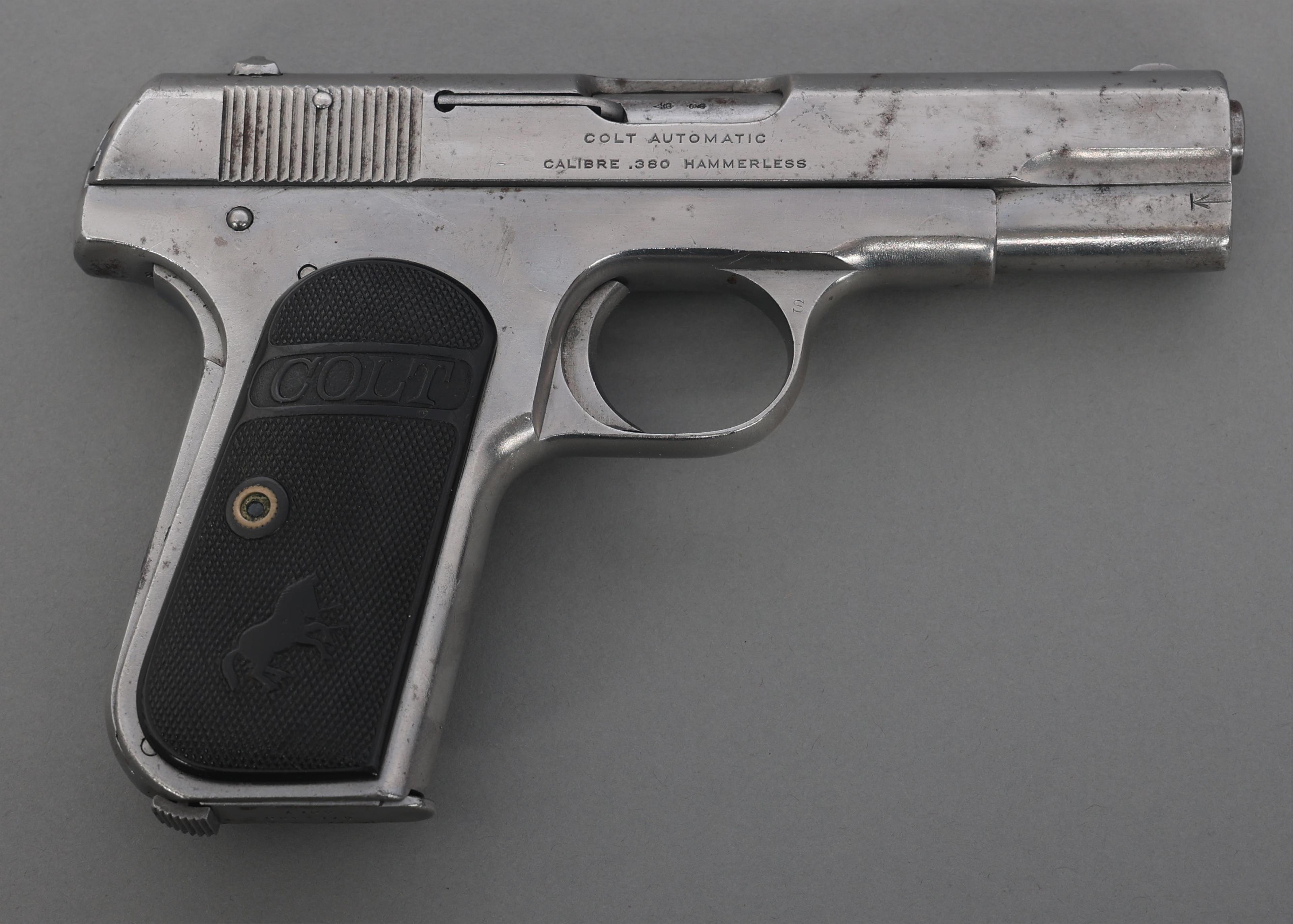 1920 COLT MODEL 1908 POCKET HAMMERLESS .380 PISTOL