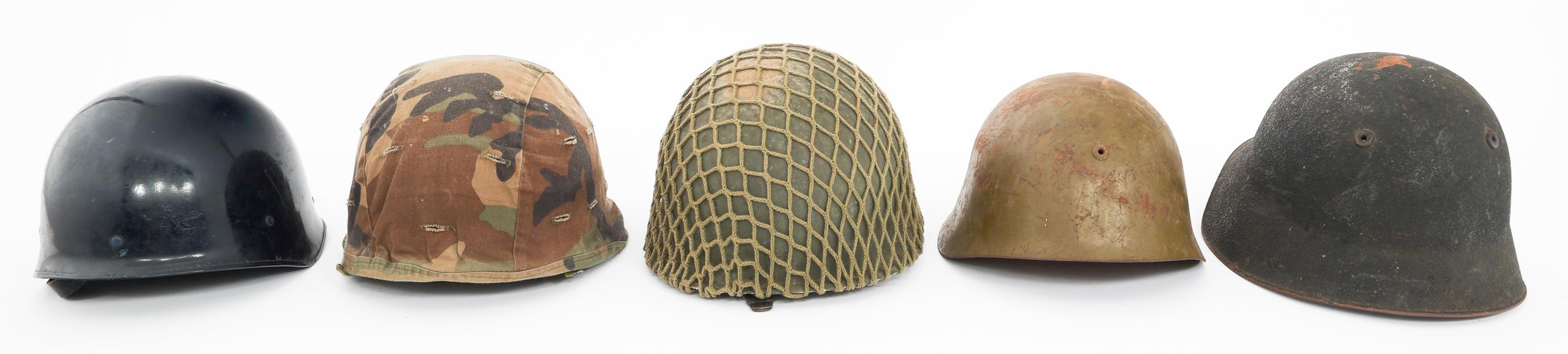 WWII - CURRENT M1, ITALIAN M33 & SWISS M18 HELMETS