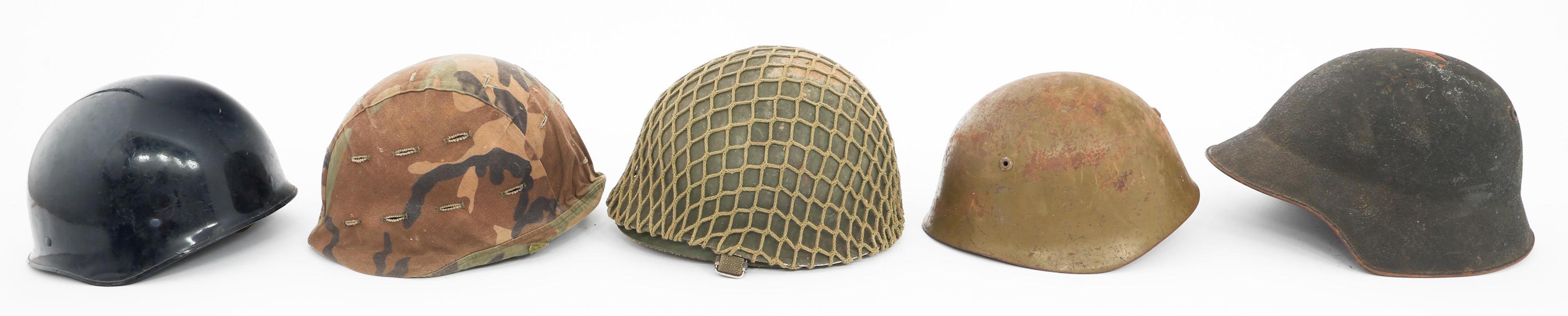 WWII - CURRENT M1, ITALIAN M33 & SWISS M18 HELMETS