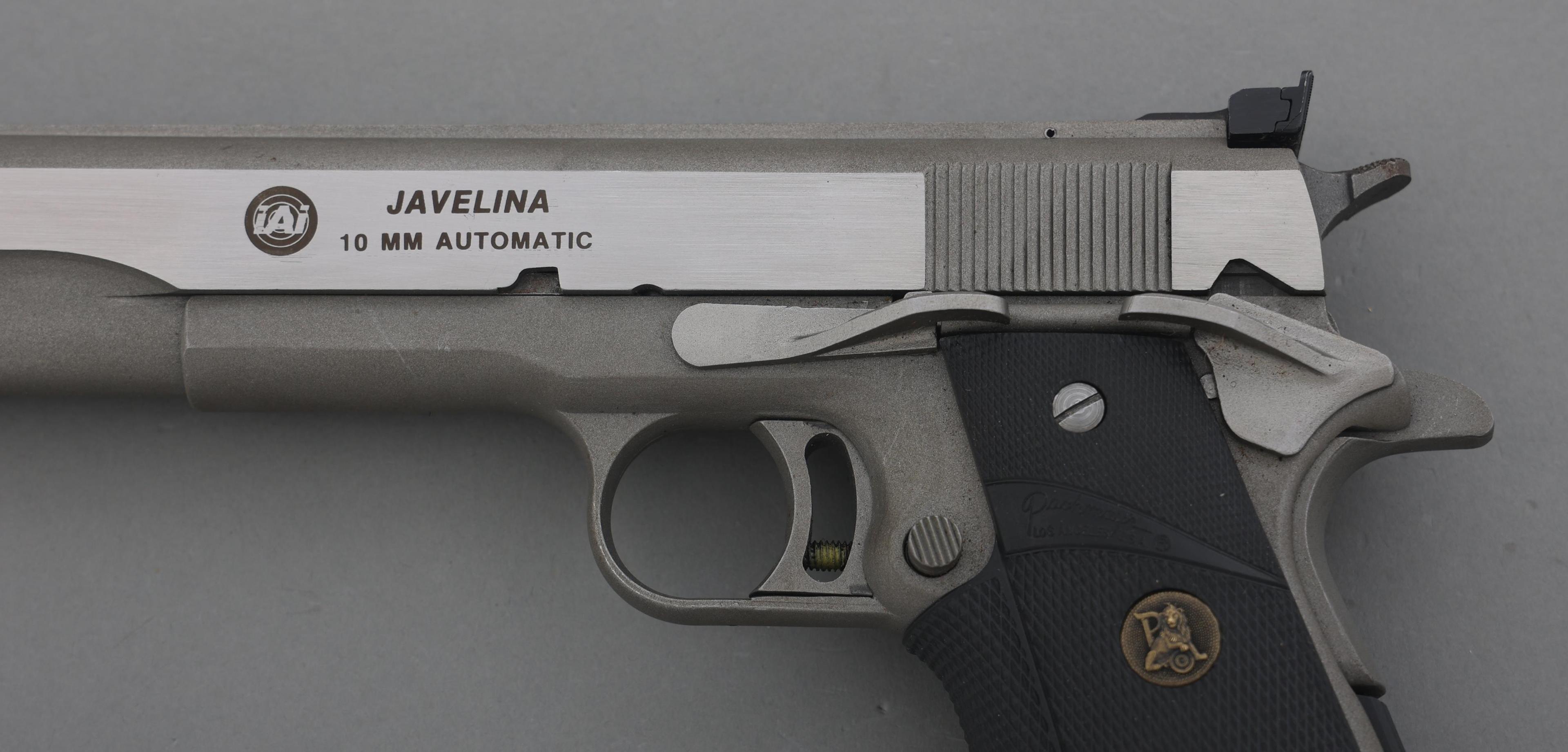 IAI MODEL JAVELINA 10mm CALIBER SEMI AUTO PISTOL