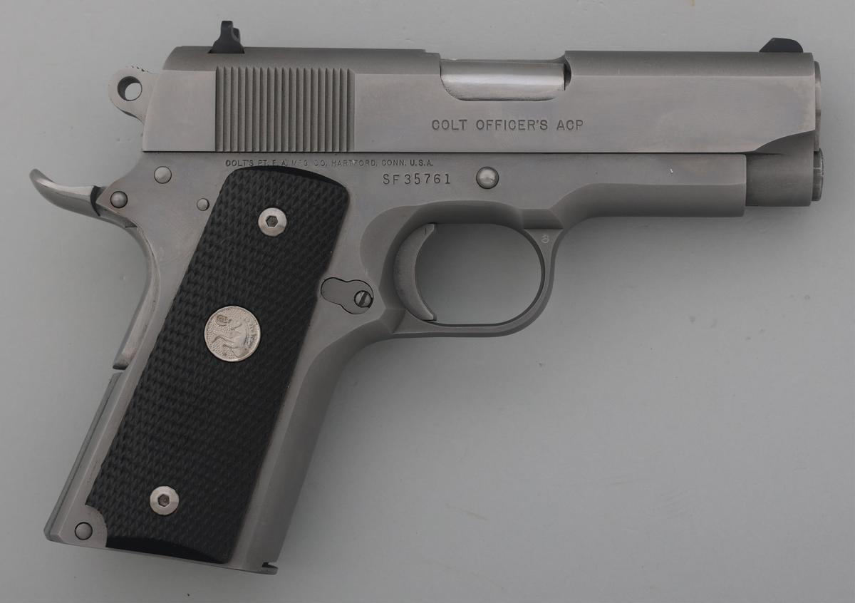 COLT MODEL OFFICER'S ACP .45 ACP CALIBER PISTOL