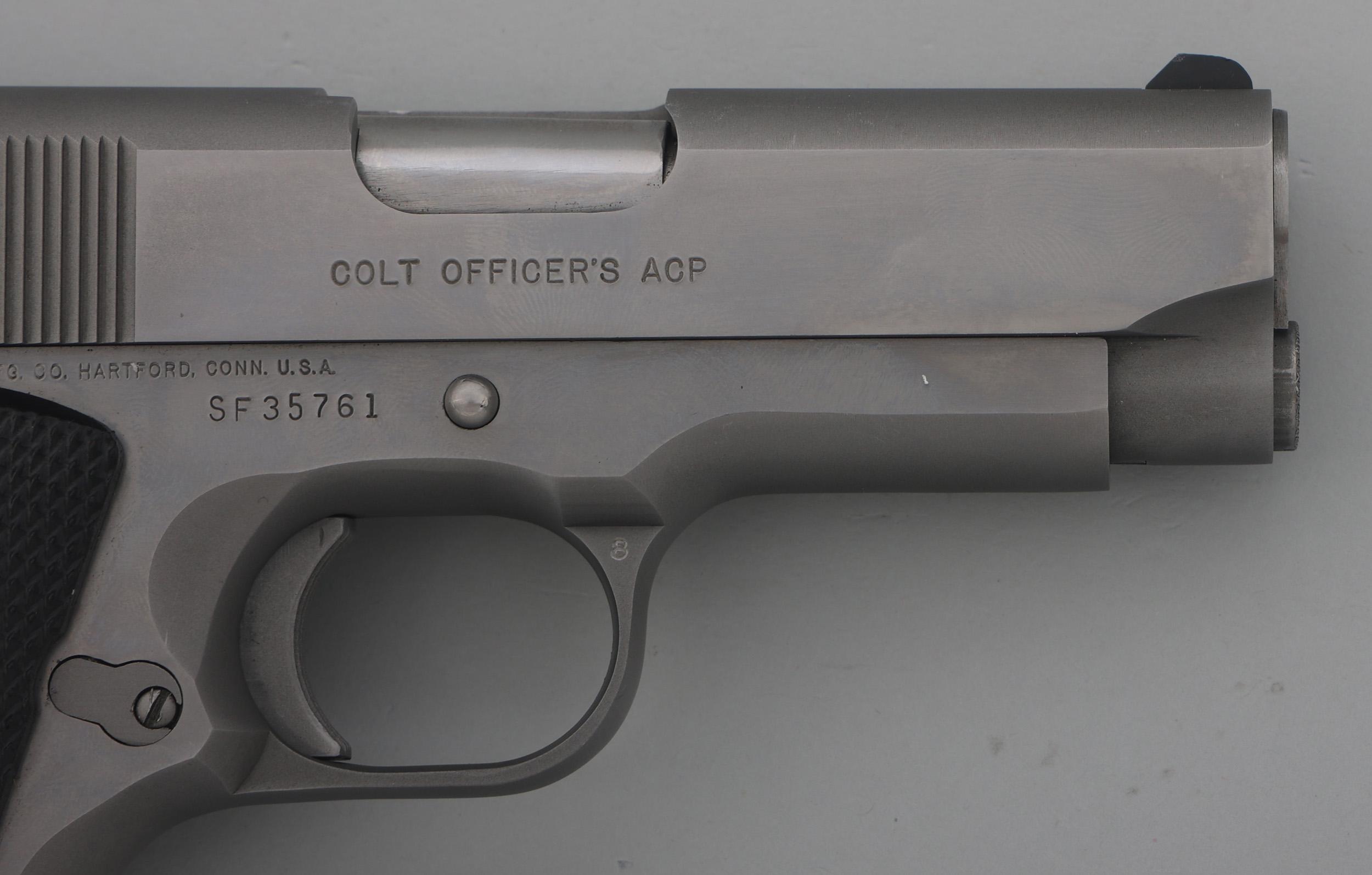 COLT MODEL OFFICER'S ACP .45 ACP CALIBER PISTOL
