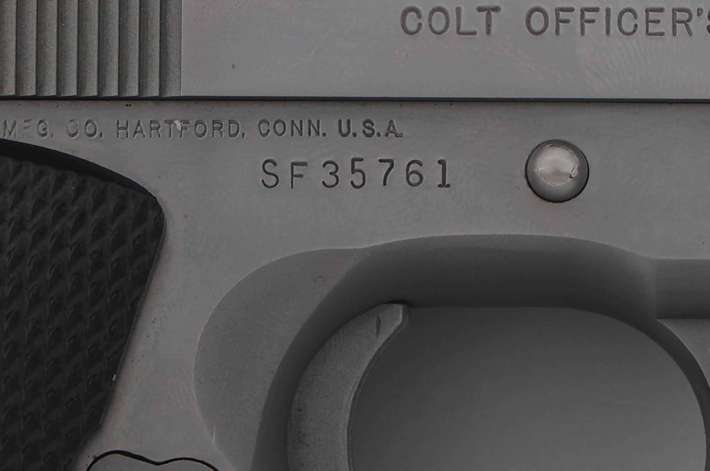 COLT MODEL OFFICER'S ACP .45 ACP CALIBER PISTOL